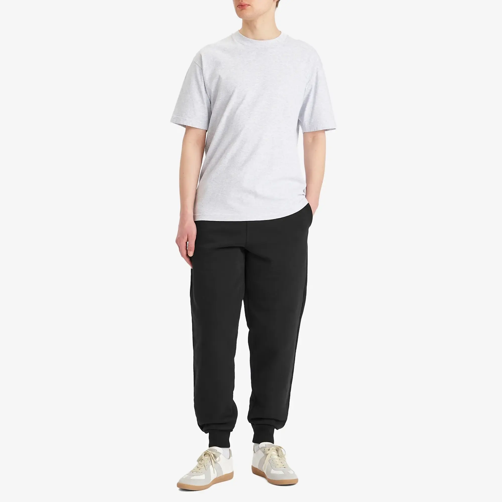 AMI Paris Men's Tonal ADC Jogger Wool Gabardine Black