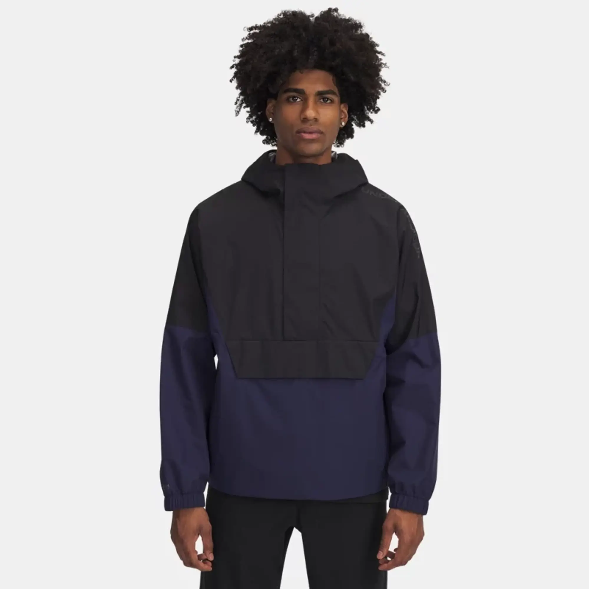 Men's  Under Armour  Cloudstrike Anorak Jacket Black / Midnight Navy / Reflective XXL