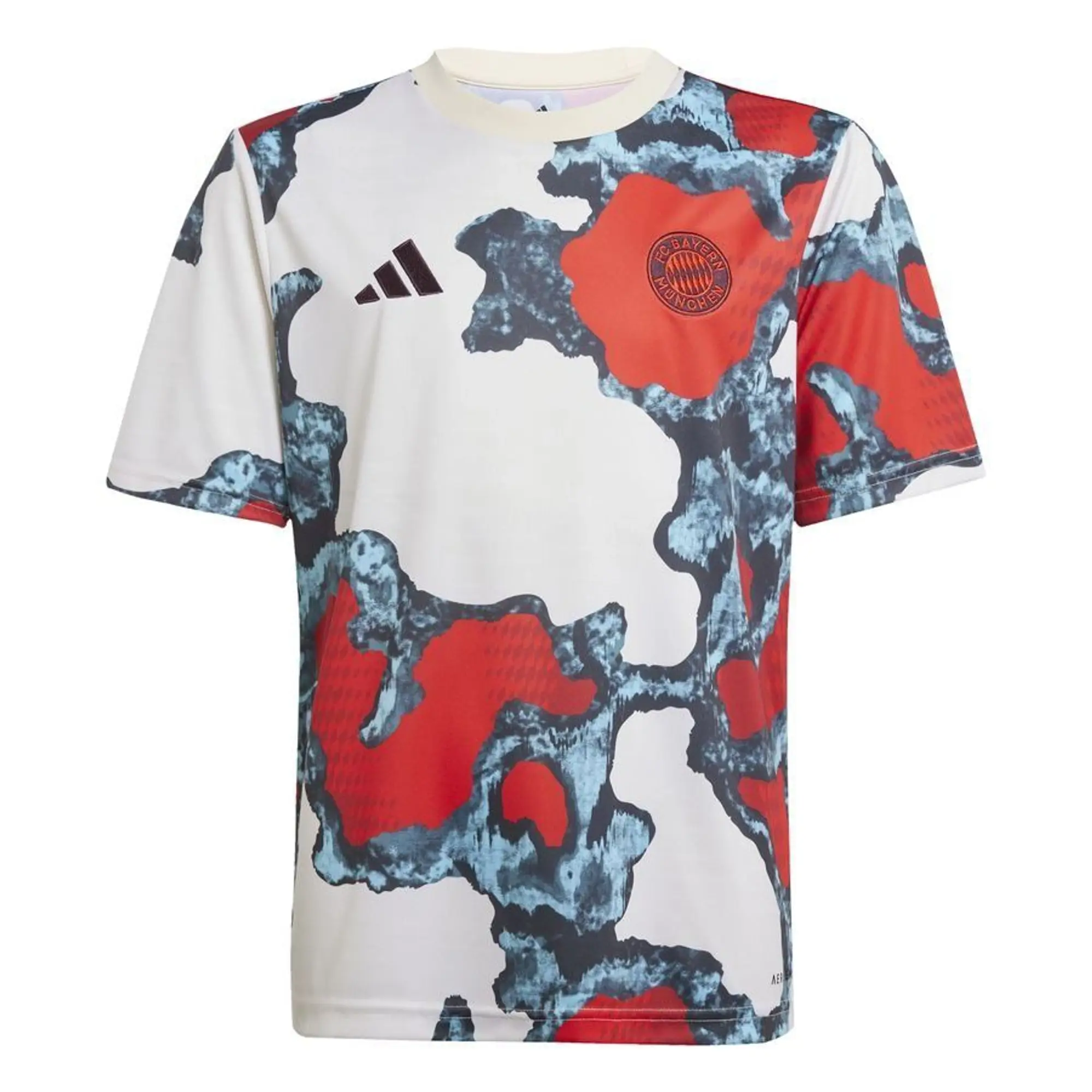 adidas Bayern München Training T-Shirt Pre Match - Team Power Red/Light Aqua/Linen Kids - ['Red']