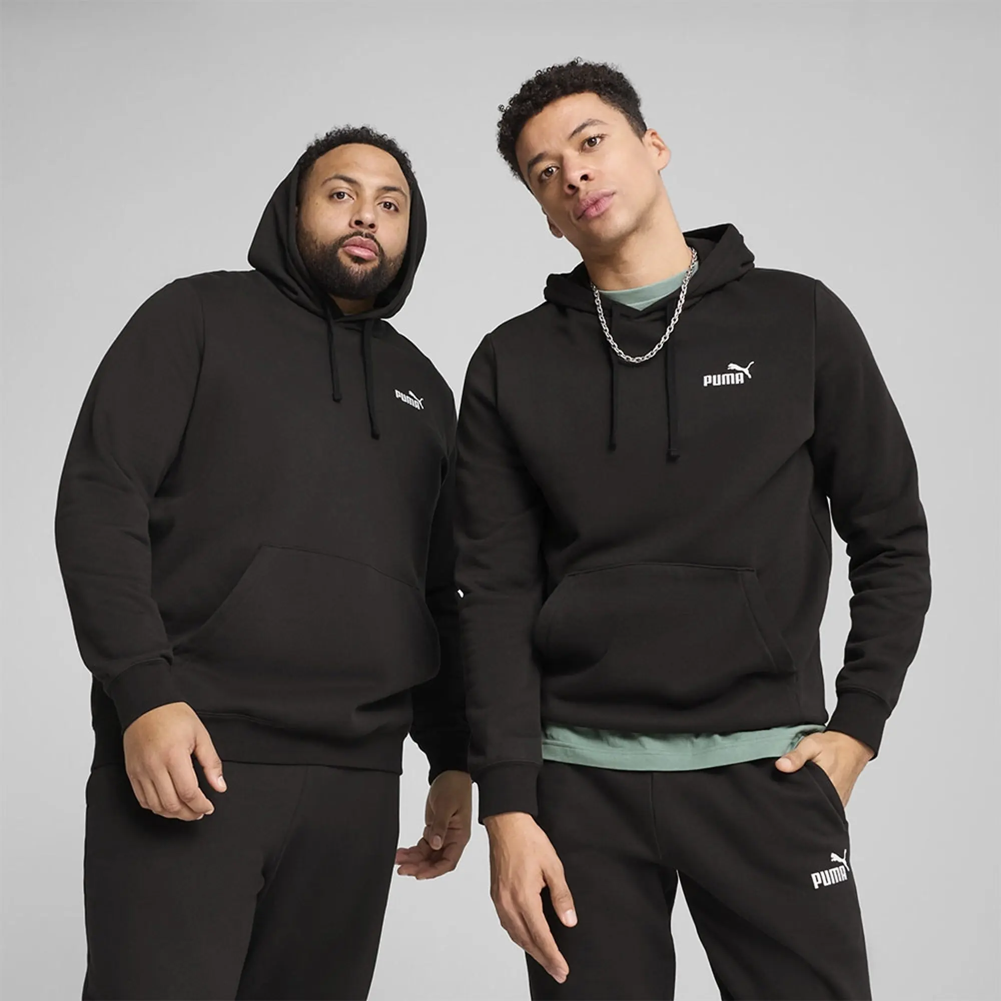 Ess Small No. 1 Logo Hoodie Fl Puma Black - ['Black']