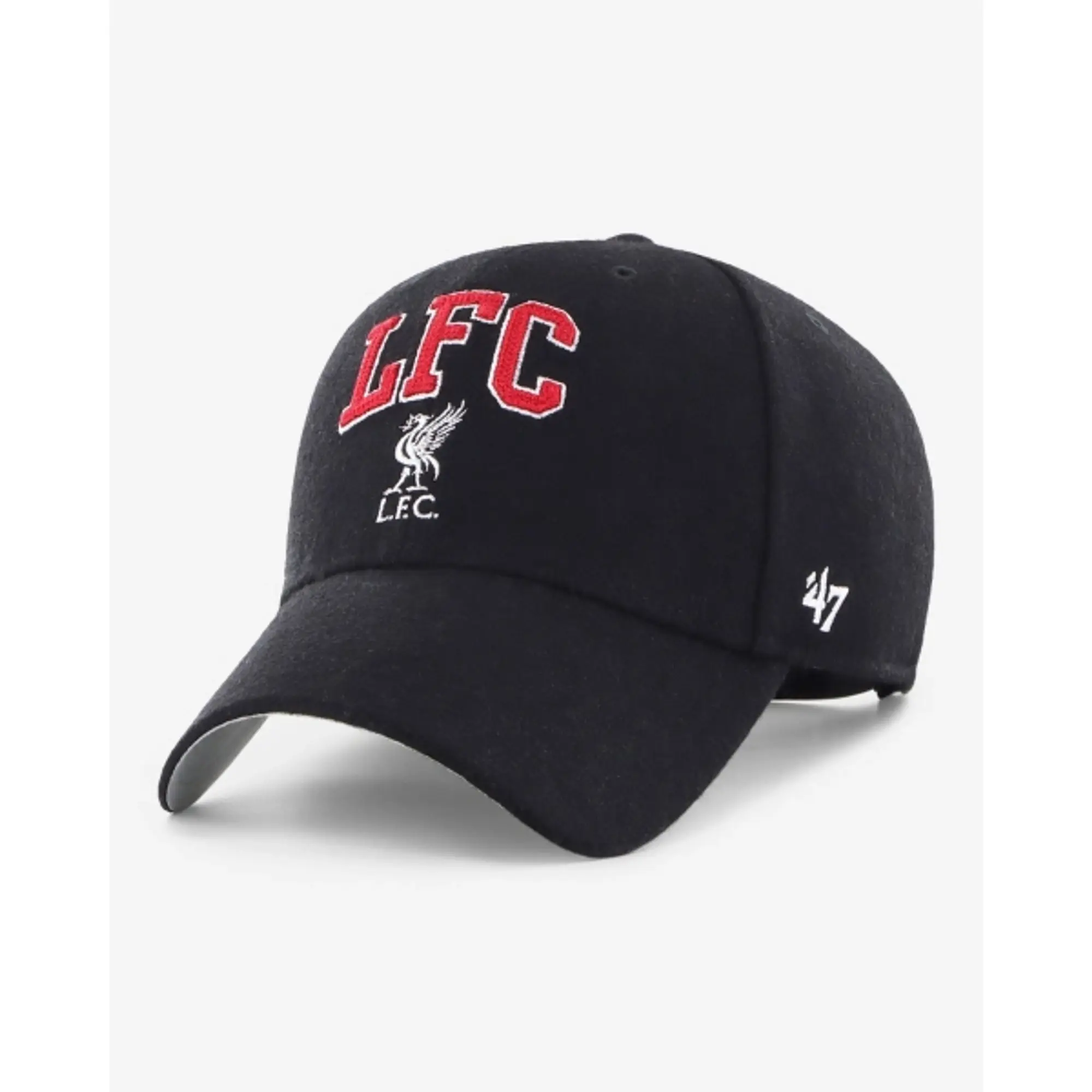 Liverpool FC LFC 47 Adults Chain Stitch Clean Up Cap Black