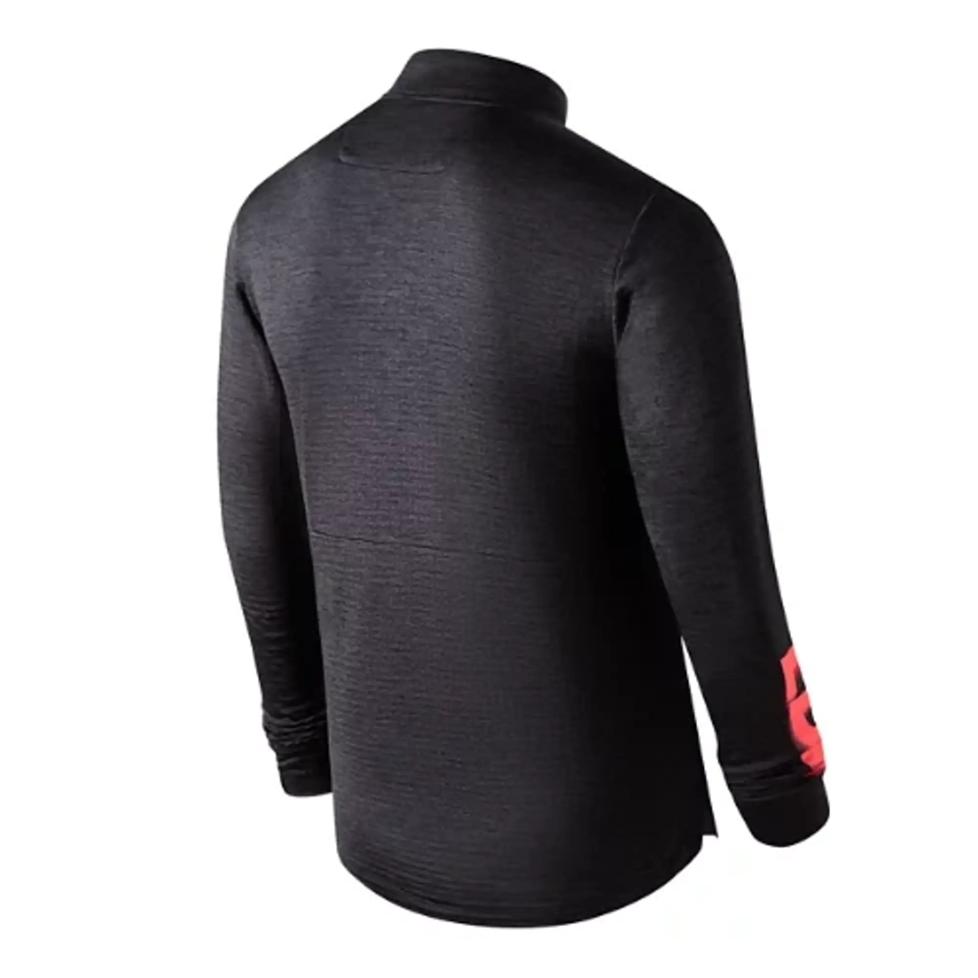 New Balance Men's London Edition Athletics Heat Grid 1/2 Zip in Black Poly Knit