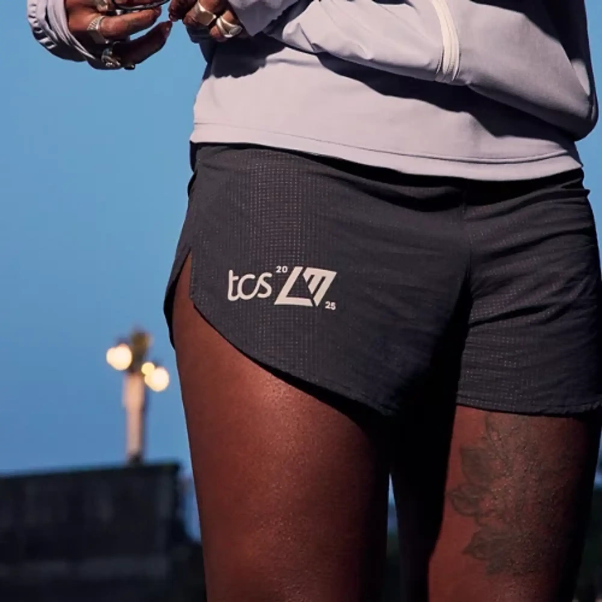 New Balance Women's London Edition RC Ultra Light Short in Black Polywoven