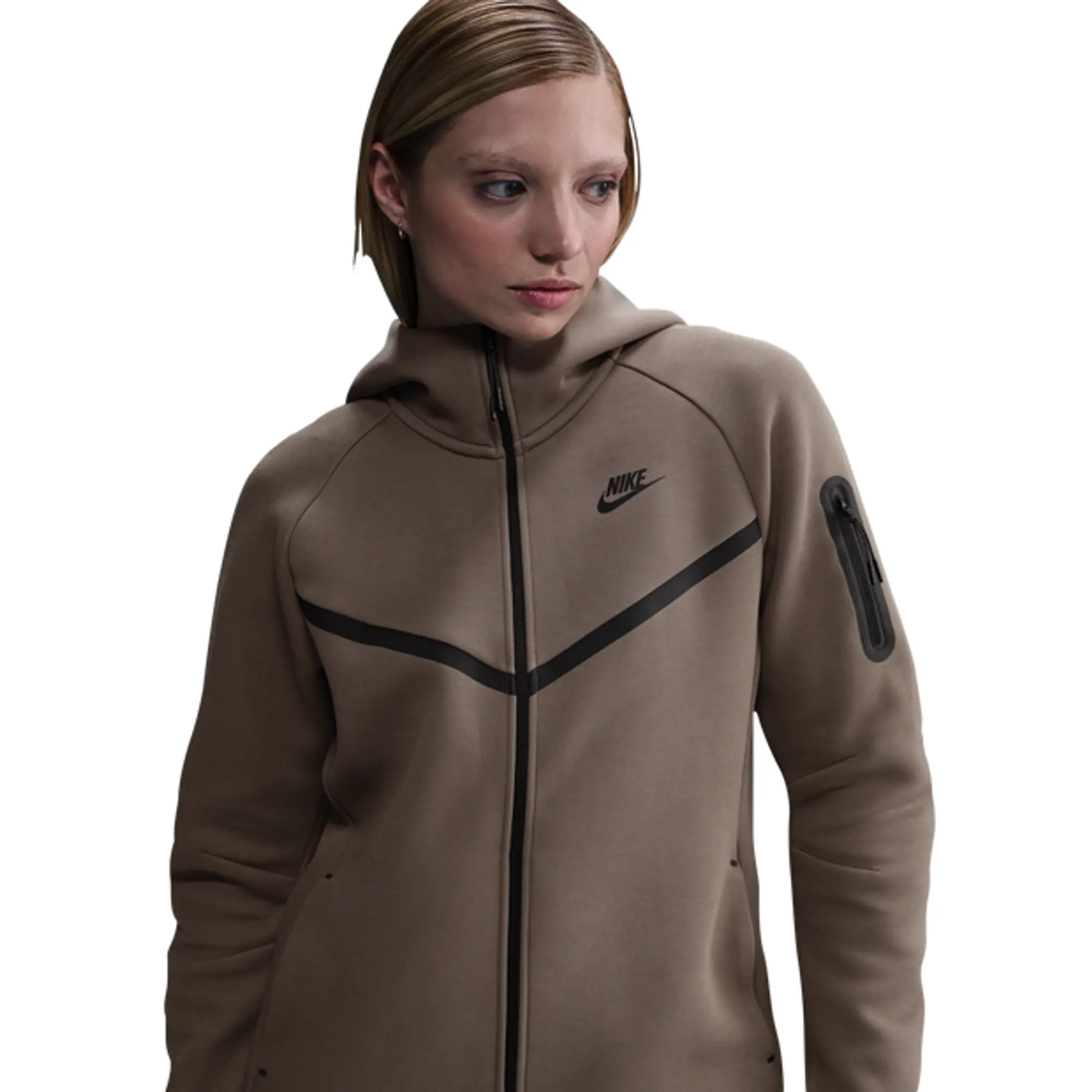 Nike Tech Fleece Women Hoodies - Brown