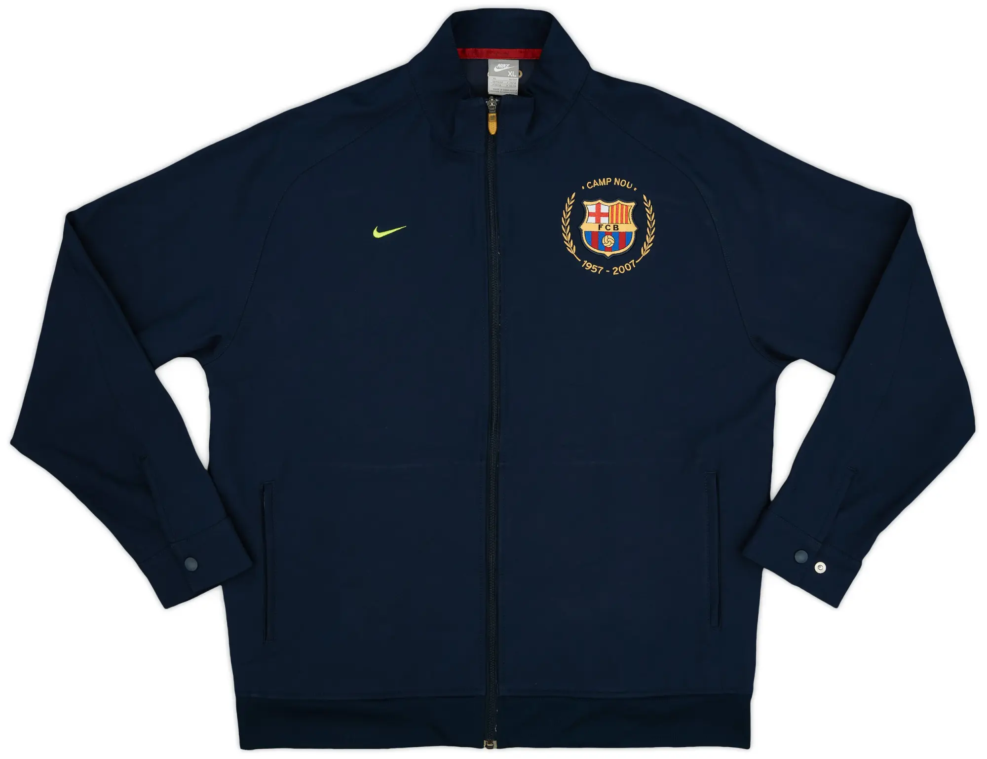 2007-08 Barcelona Nike Track Jacket - 8/10 - (XL)