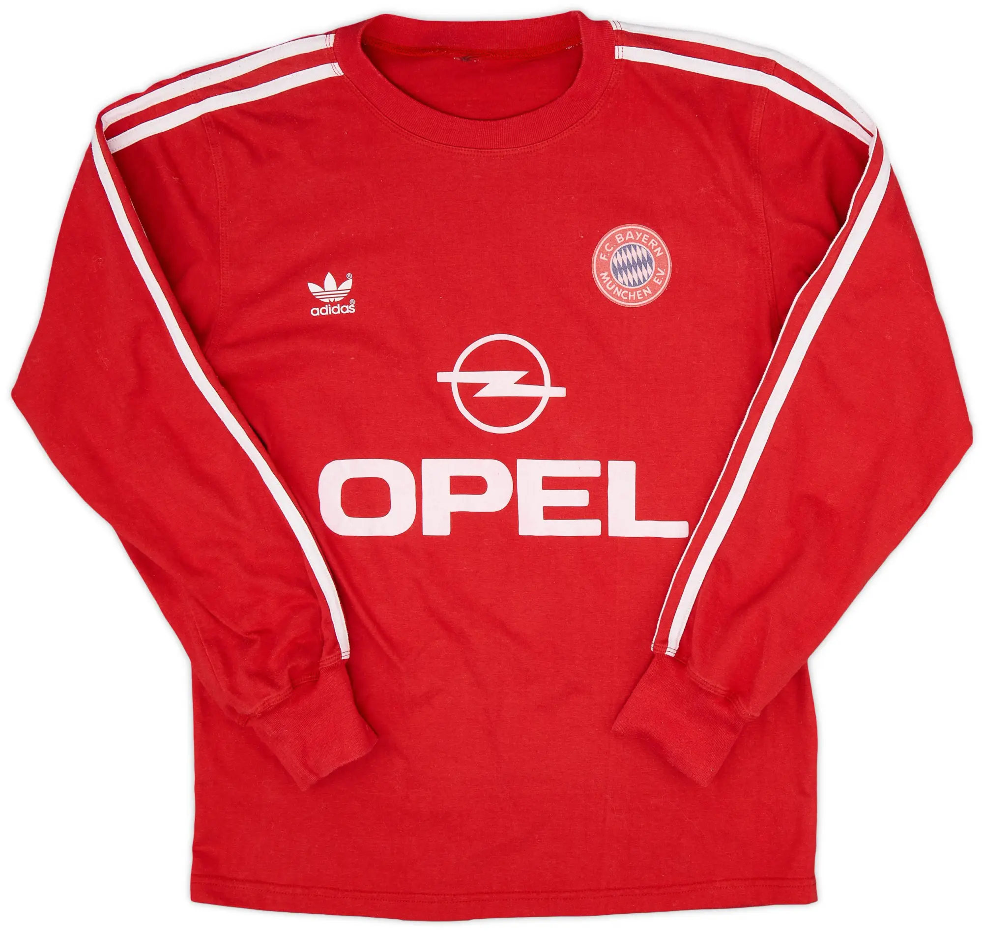 adidas 1989-91 Bayern Munich Home L/S Shirt - 8/10 - (M)