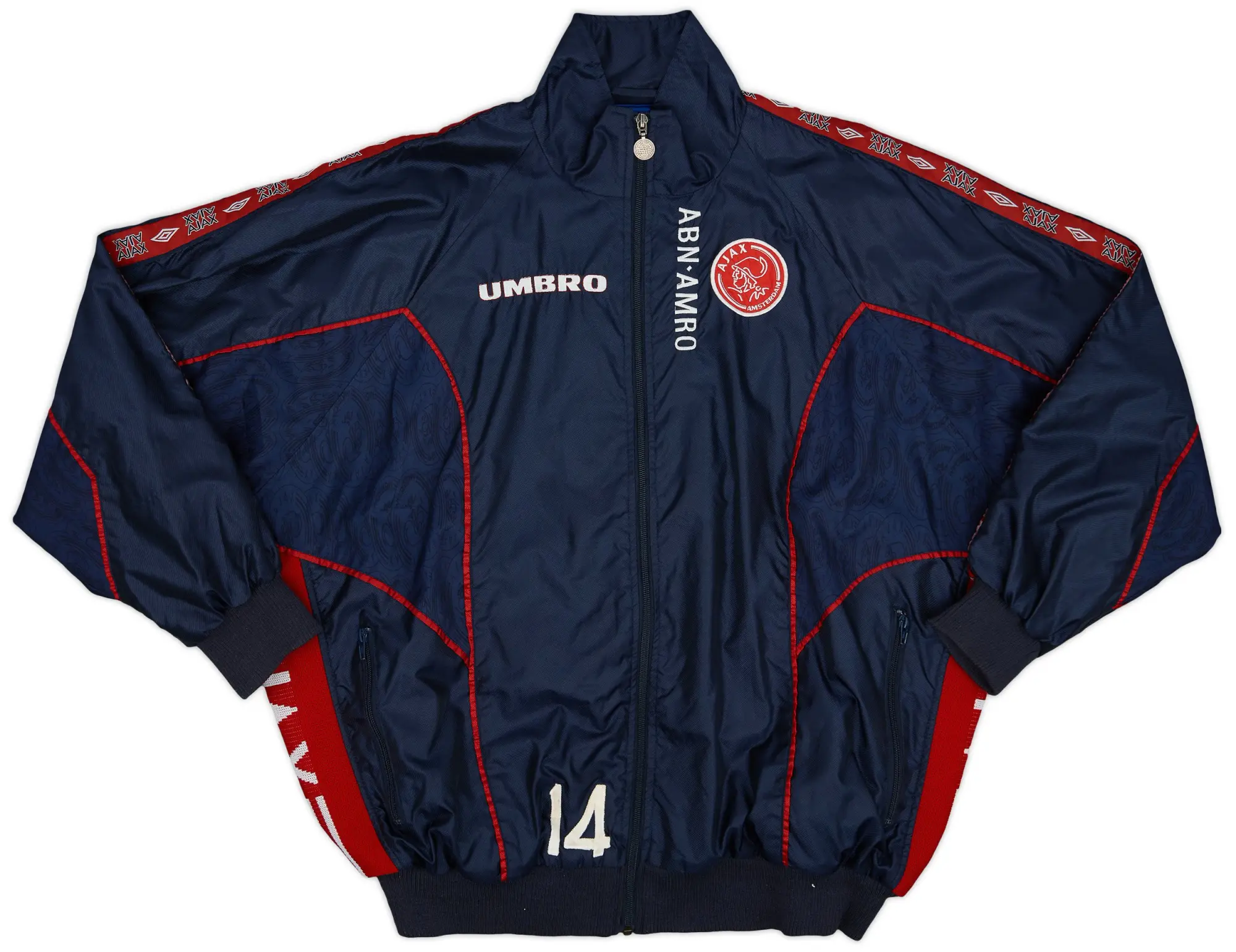 1997-98 Ajax Umbro Player Issue Track Jacket #14 - 9/10 - (XL)