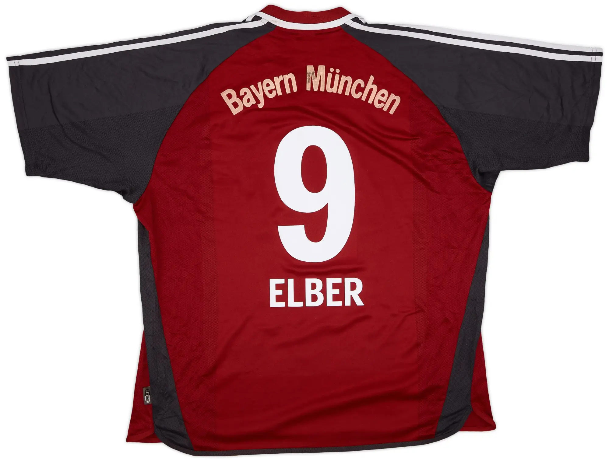adidas 2001-02 Bayern Munich Home Shirt Elber #9 - 6/10 - (XXL)