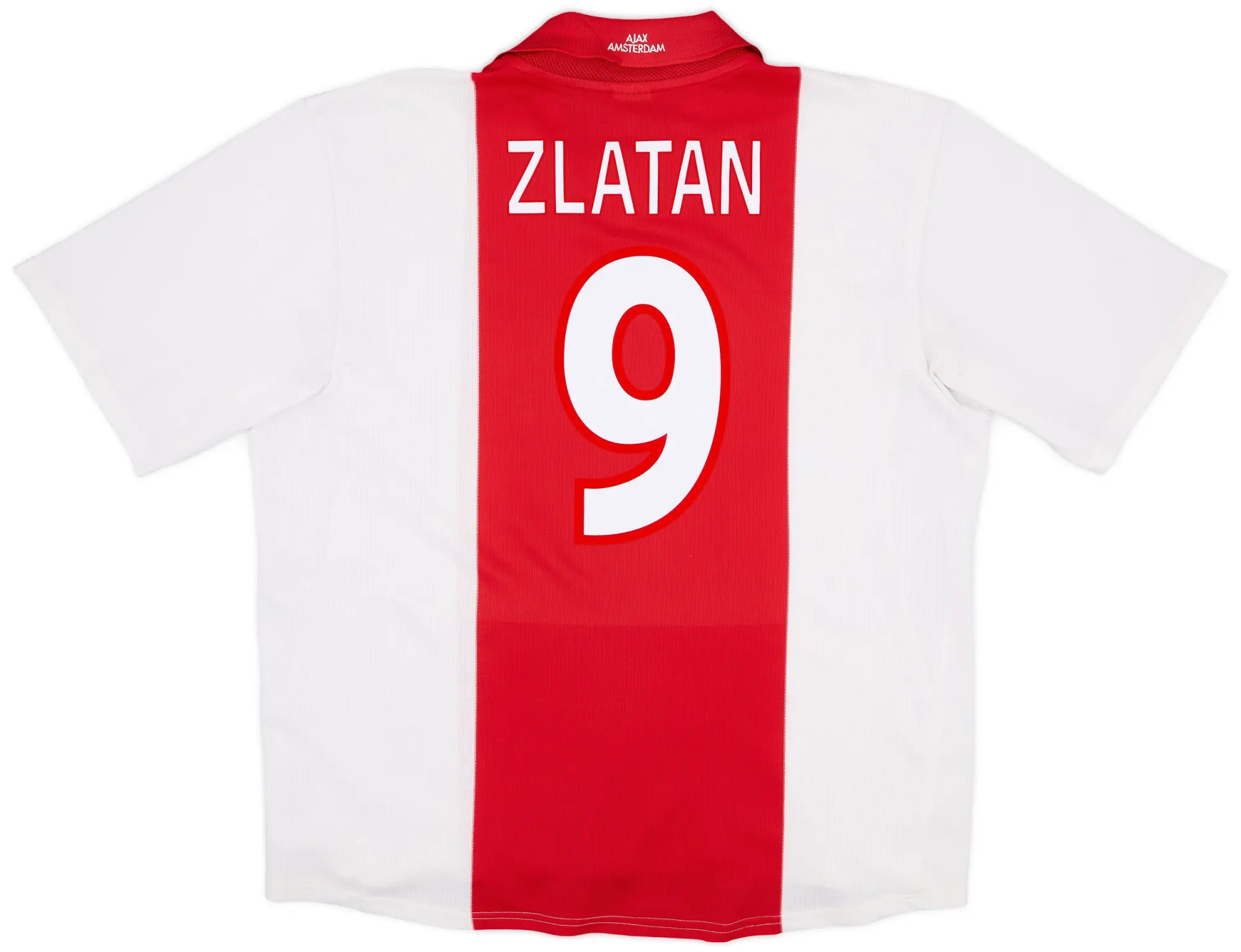 adidas 2001-02 Ajax Home Shirt Zlatan #9 - 6/10 - (XL)