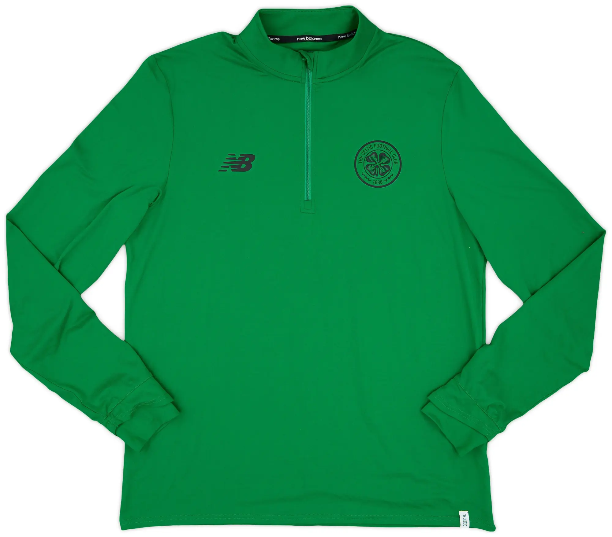 2017-18 Celtic New Balance 1/4 Zip Training Top - 9/10 - (XXL)