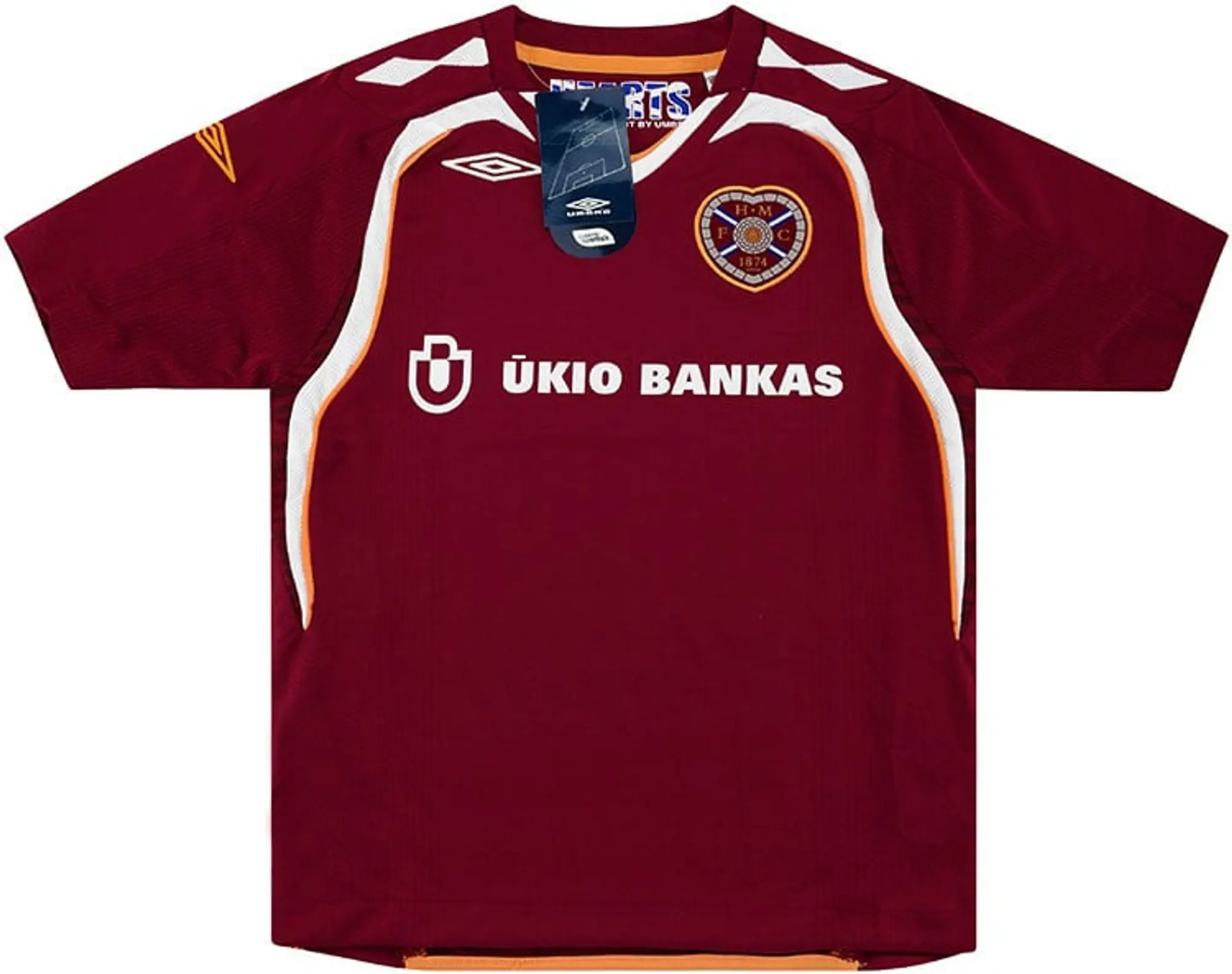 Umbro 2007-08 Hearts Home Shirt (S.Kids)