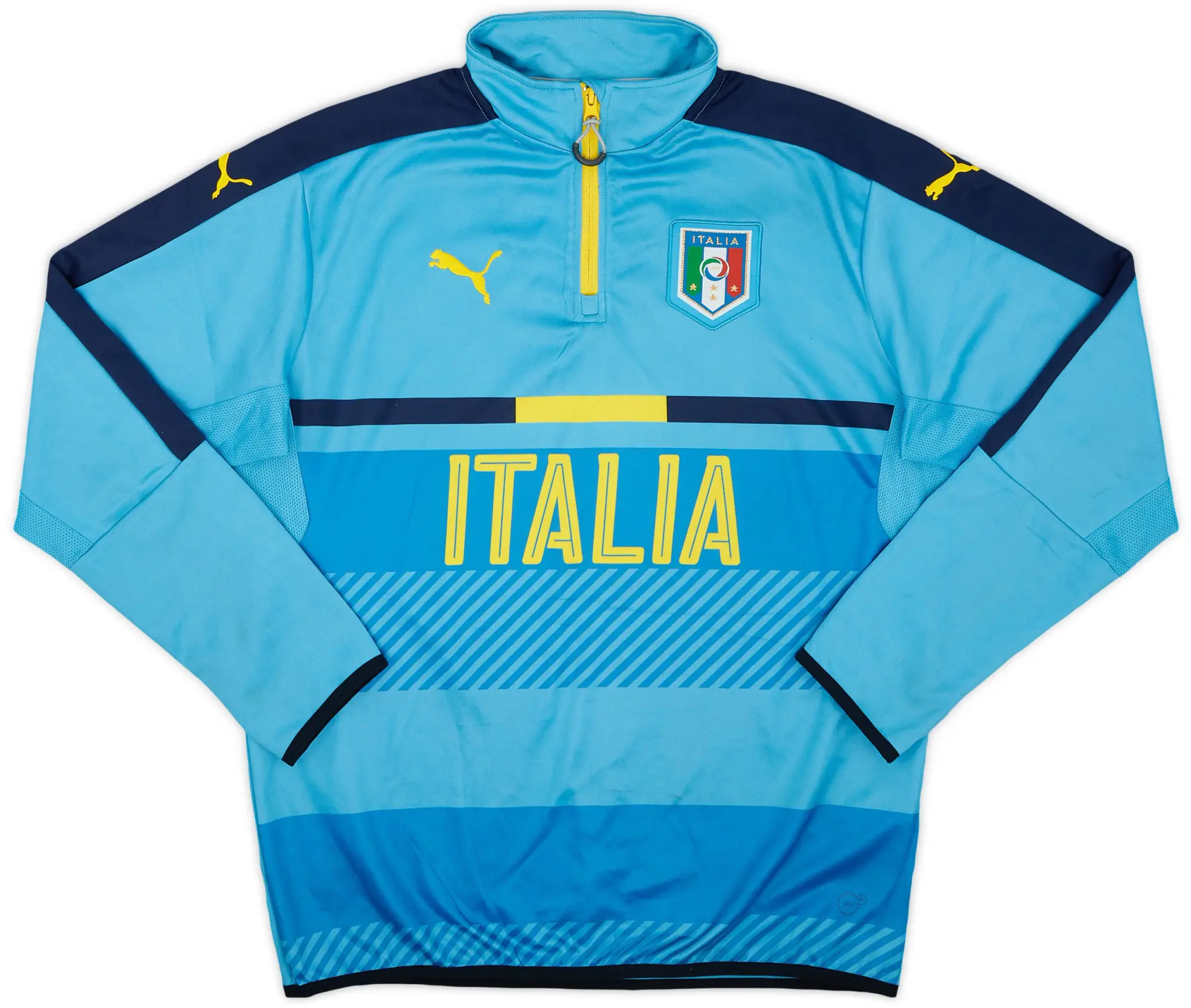 2016-17 Italy Puma 1/4 Zip Drill Top - 8/10 - (L)