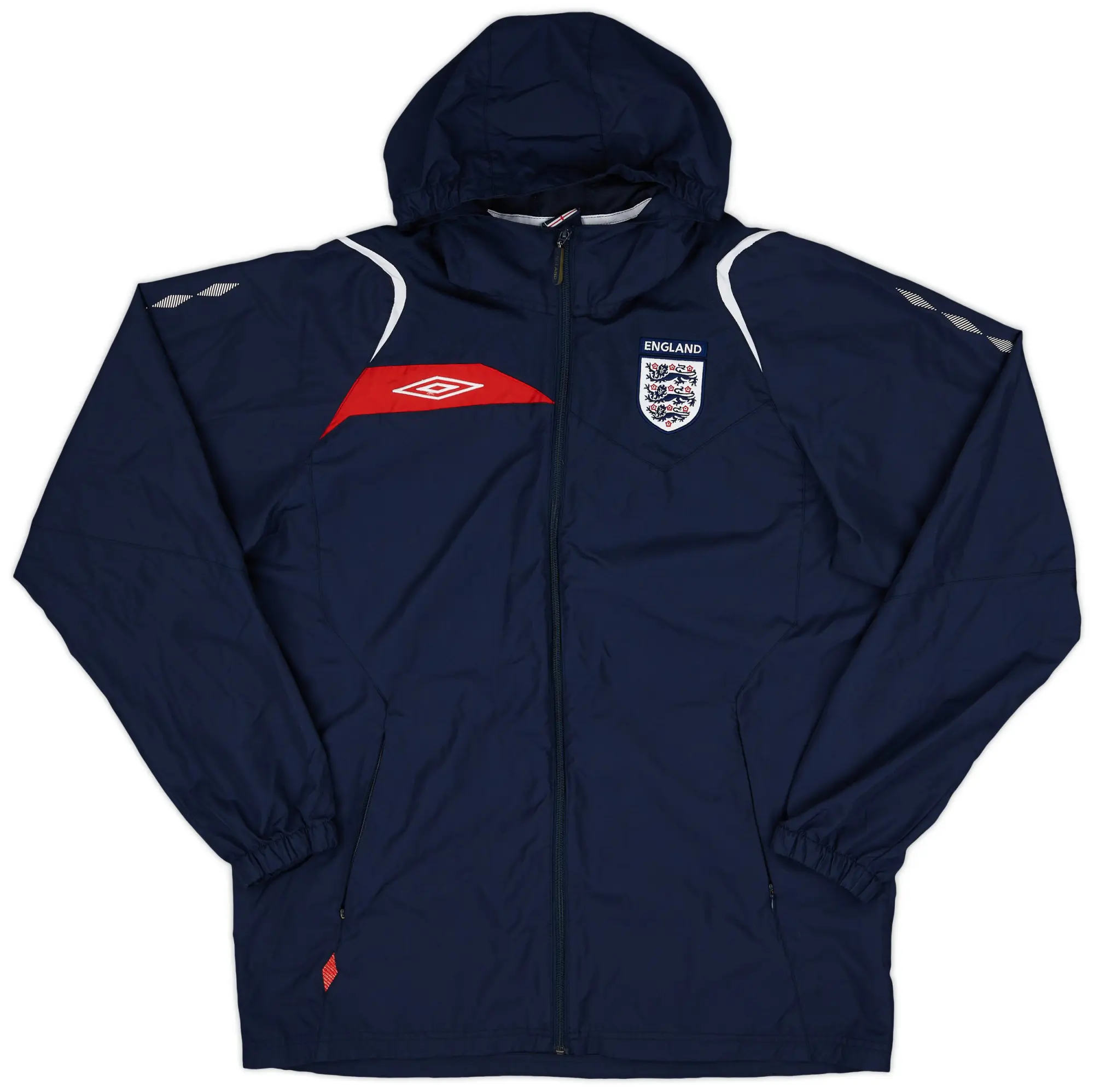 2007-09 England Umbro Hooded Rain Jacket - 9/10 - (L)