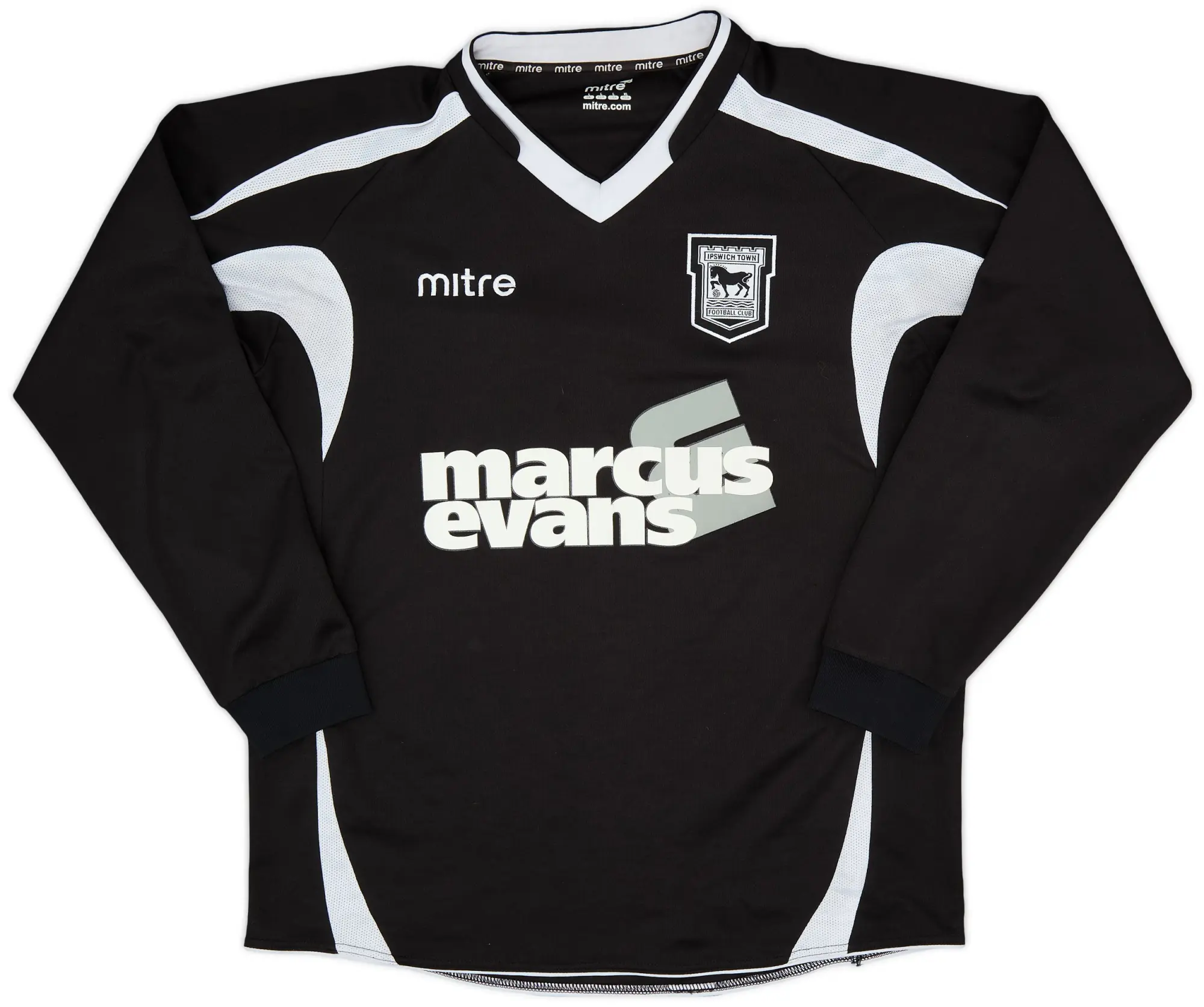 2010-12 Ipswich Away L/S Shirt - 8/10 - (L)