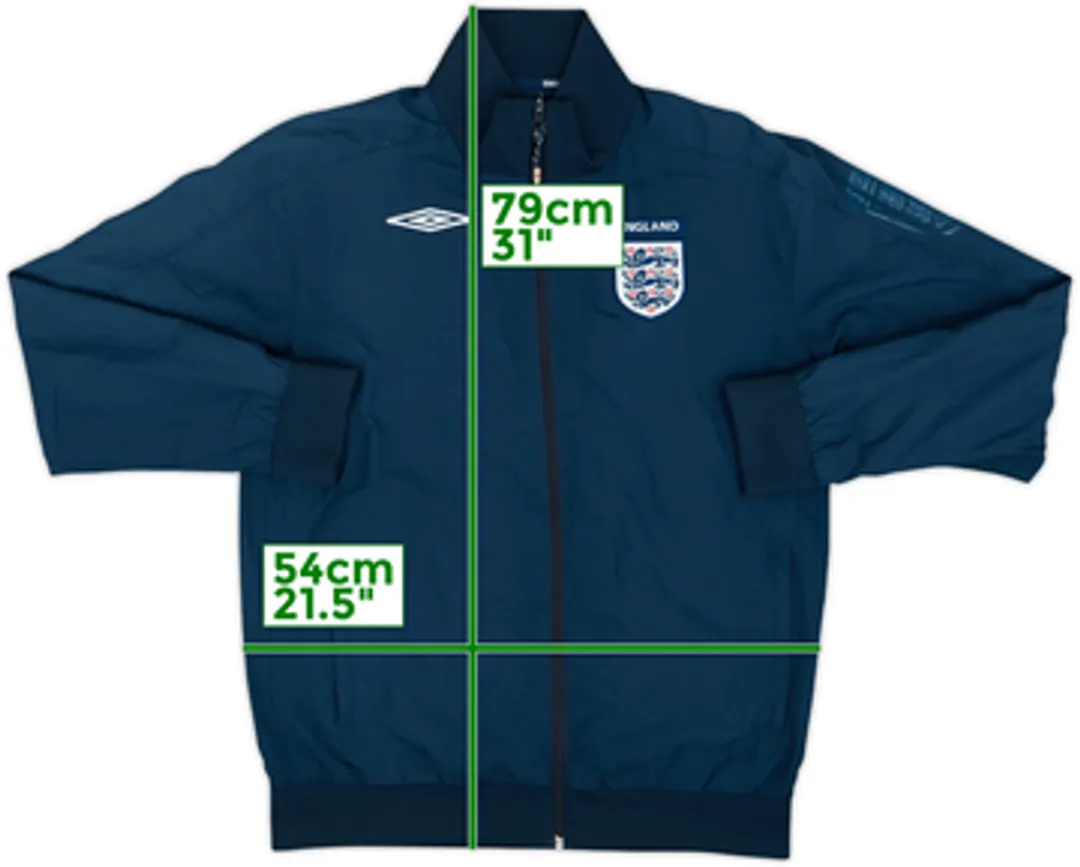2006-08 England Umbro Track Jacket - 8/10 - (M) | ENGJ06492353used
