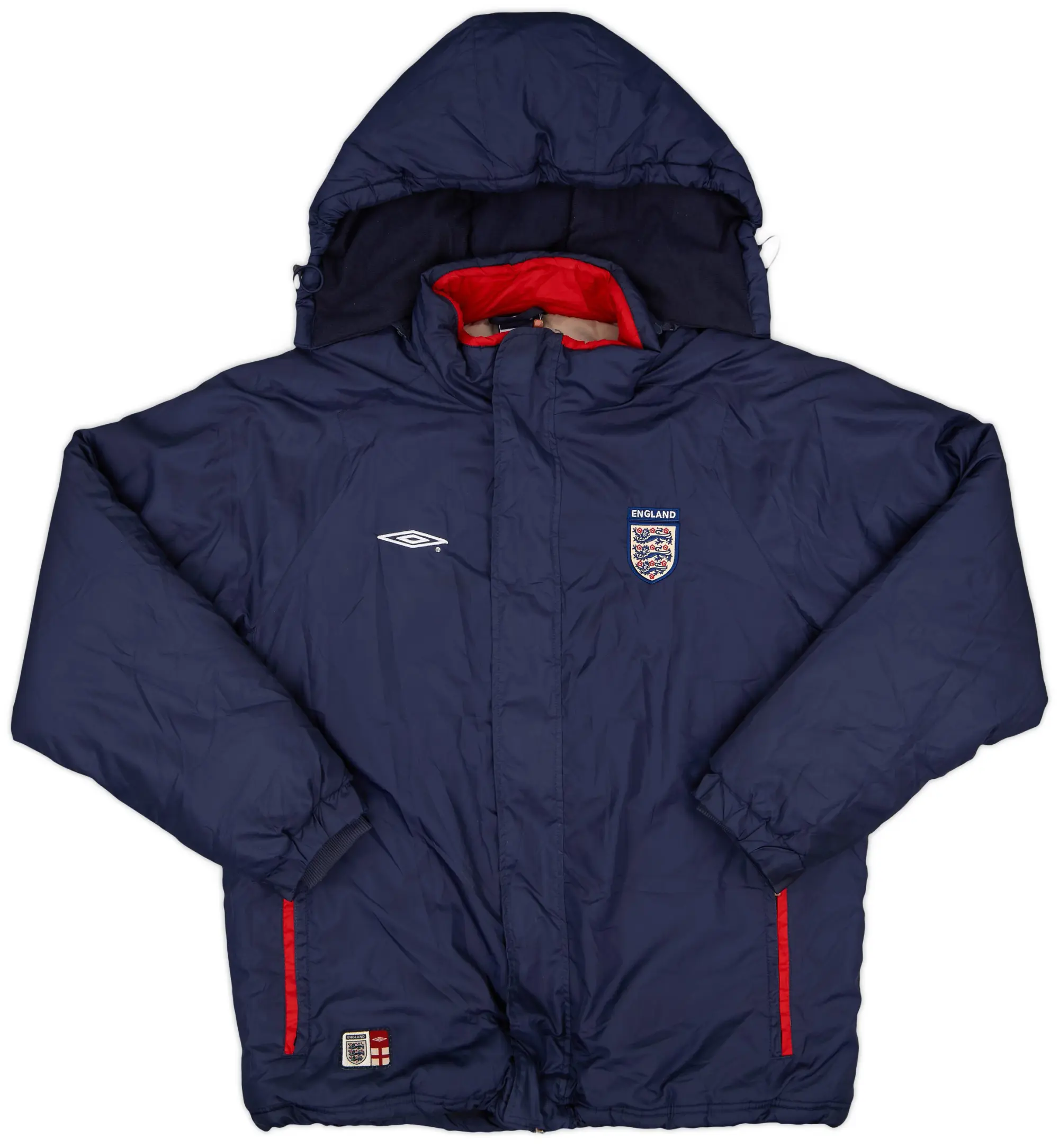 2007-08 England Umbro Padded Bench Coat - 6/10 - (S)