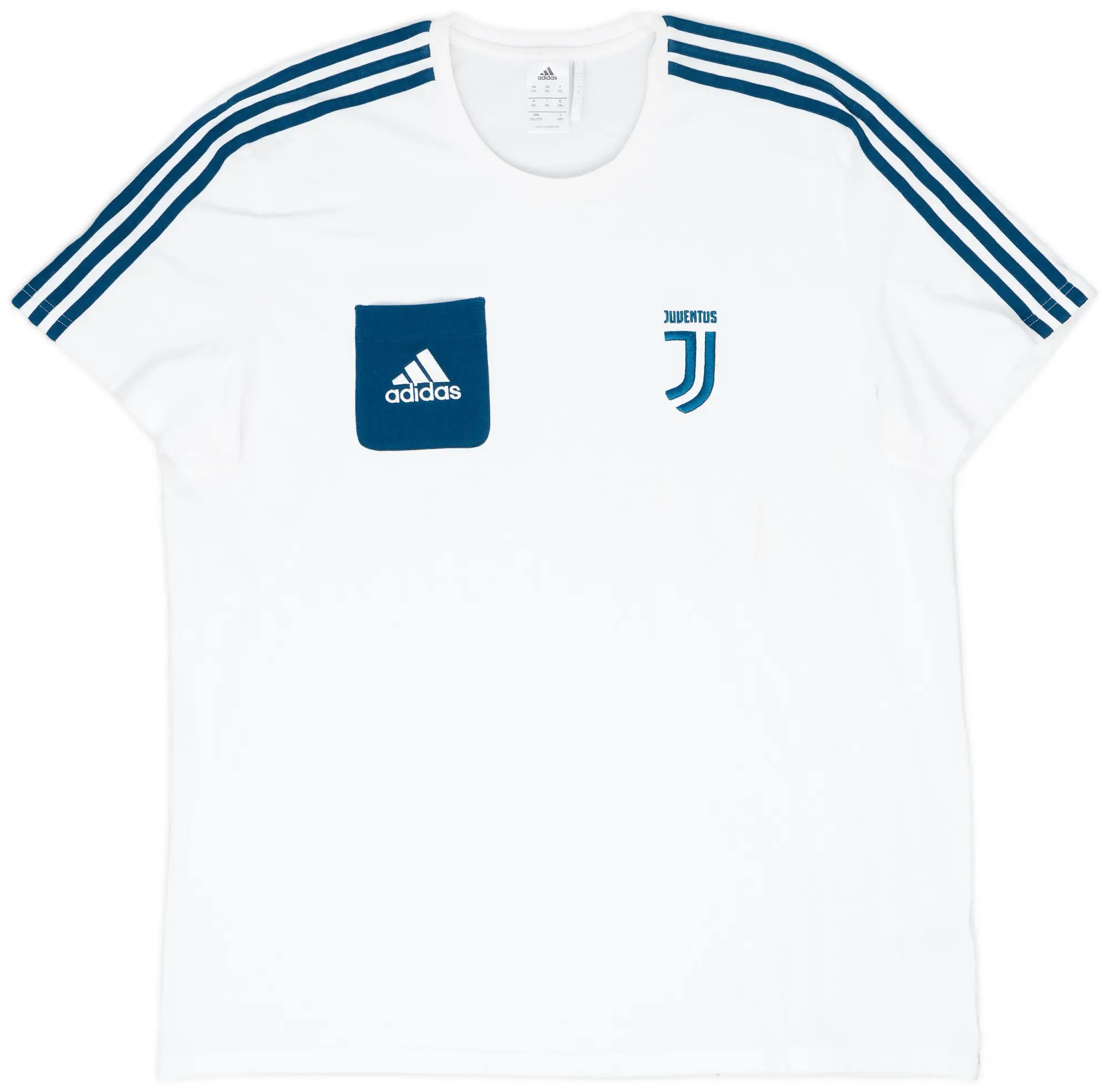 2017-18 Juventus adidas Cotton Tee - 8/10 - (XXL)