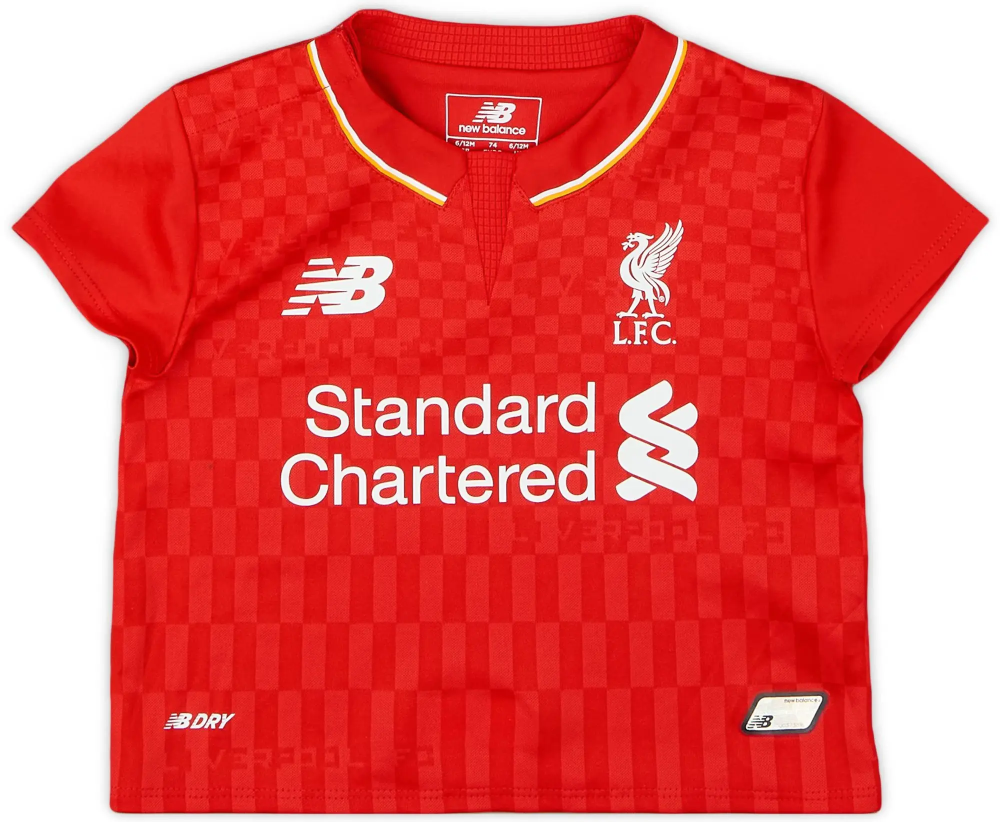 NewBalance 2015-16 Liverpool Home Shirt - 8/10 - (6-12 Months)