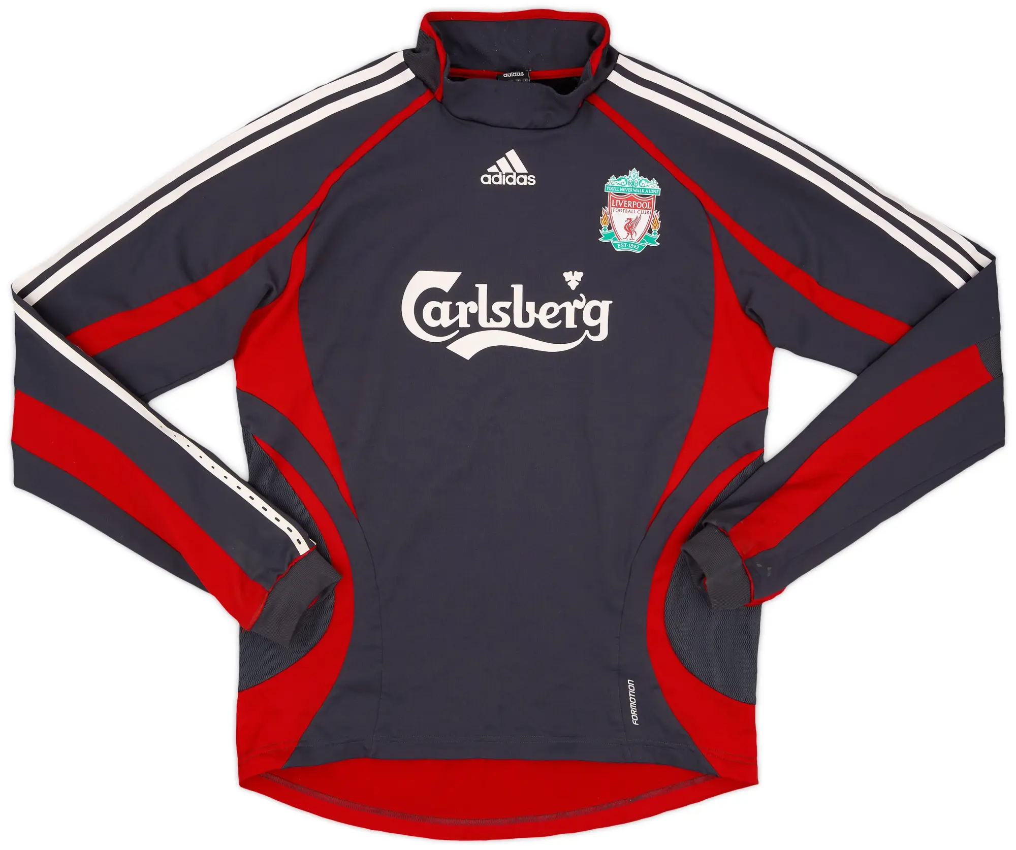 2006-07 Liverpool adidas Formotion Sweat Top - 8/10 - (L)
