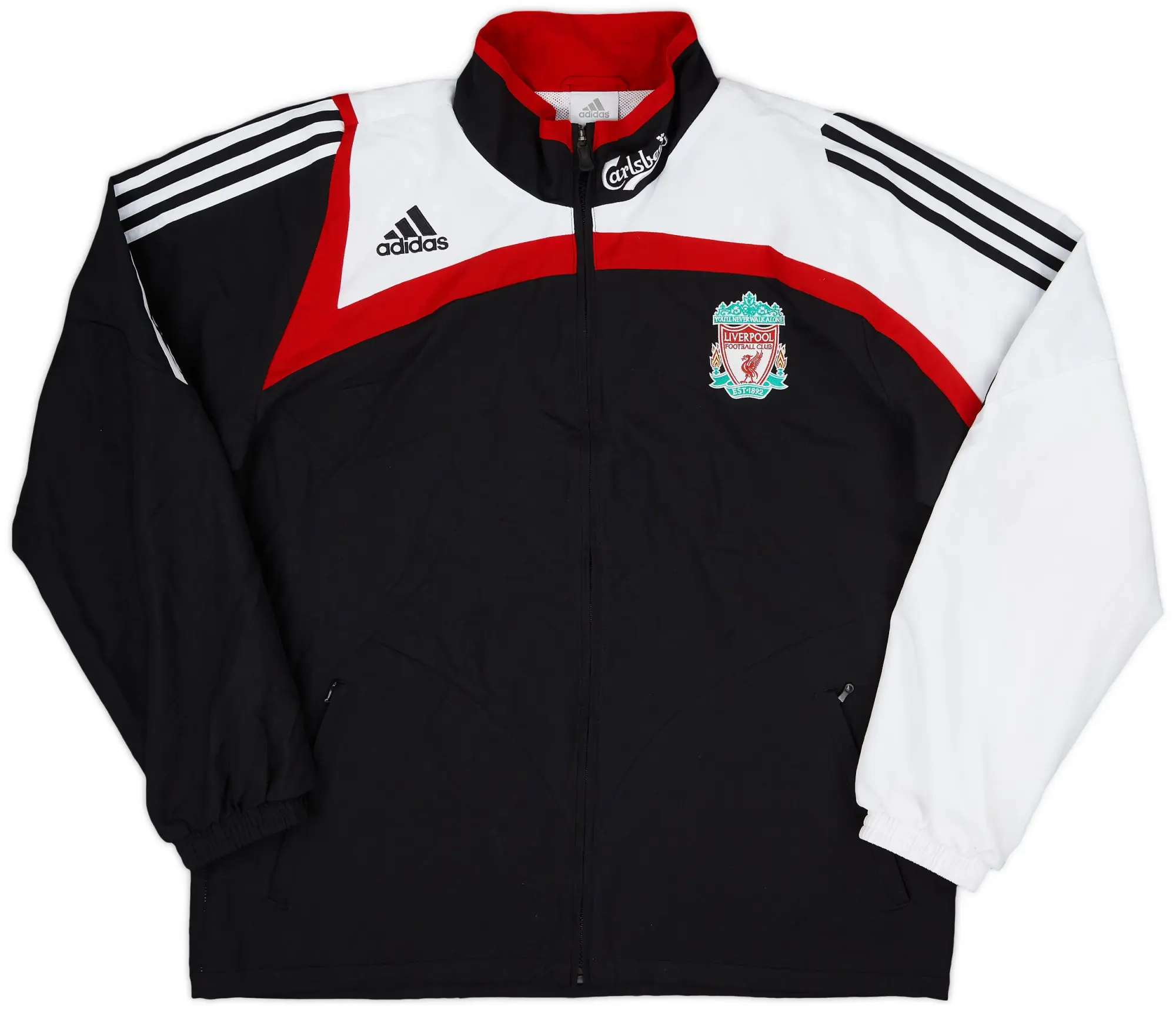 2007-08 Liverpool adidas Track Jacket - 9/10 - (L/XL)