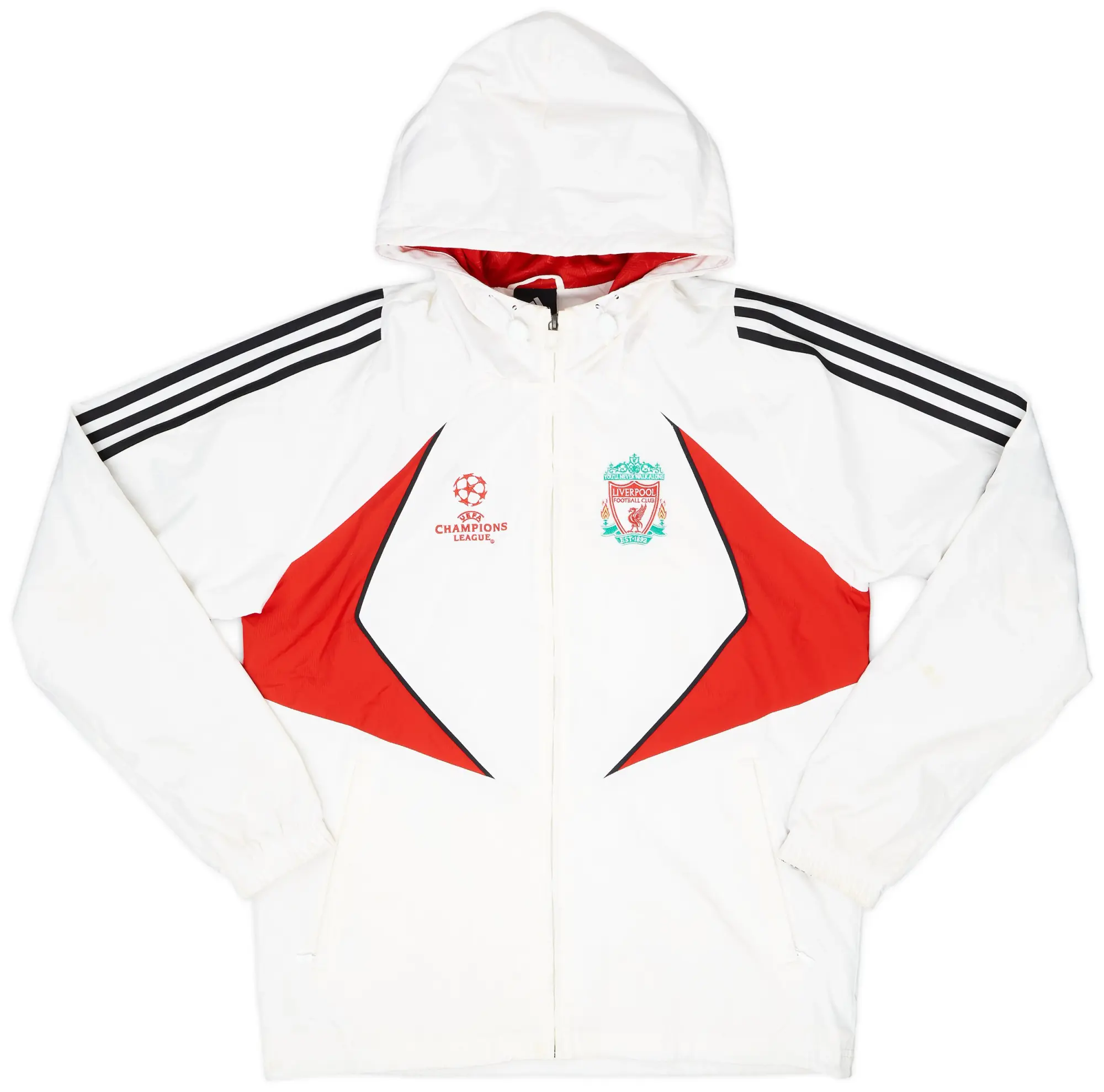 2007-08 Liverpool adidas Hooded Track Jacket - 6/10 - (M)