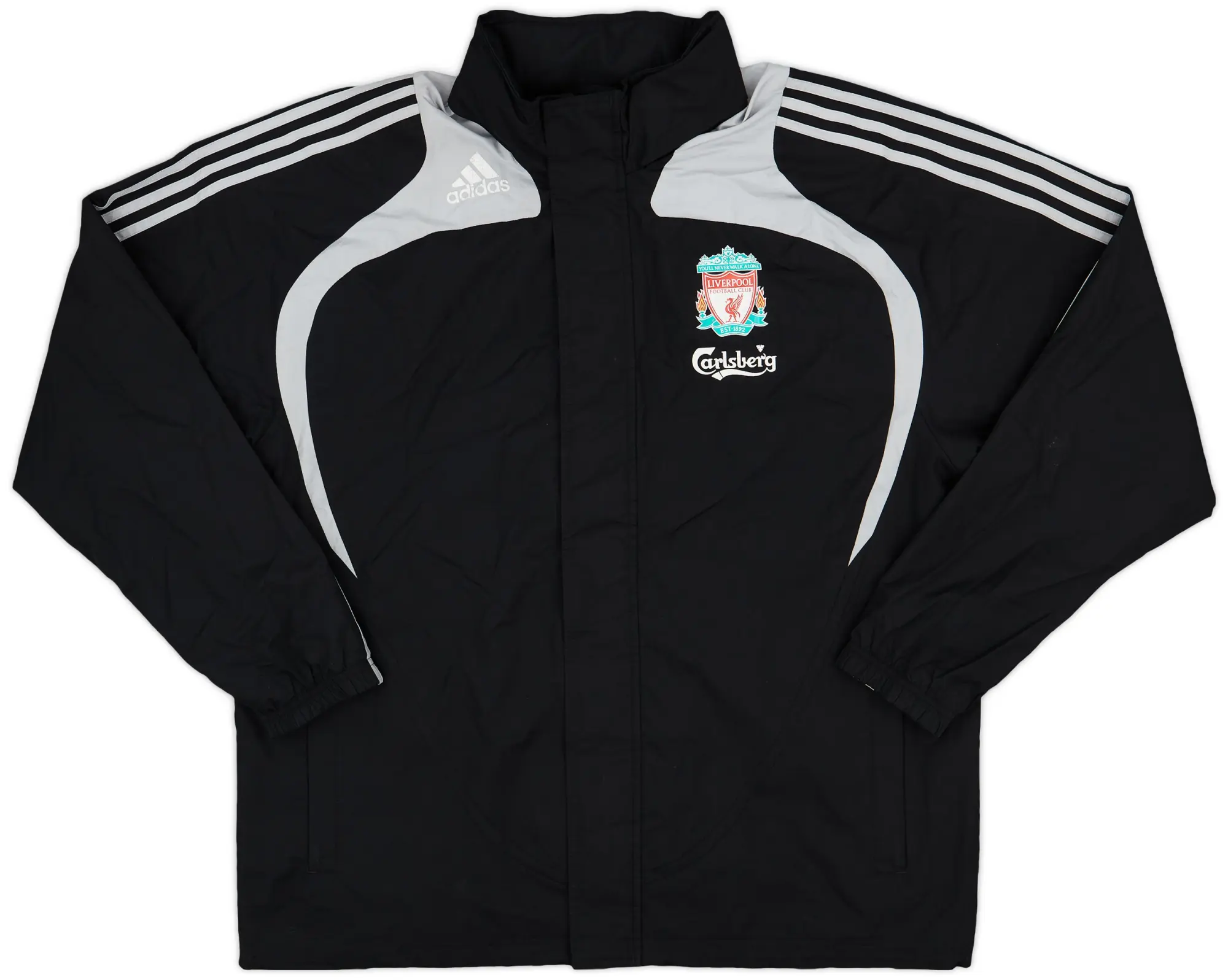 2008-09 Liverpool adidas Hooded Rain Jacket - 6/10 - (XL)