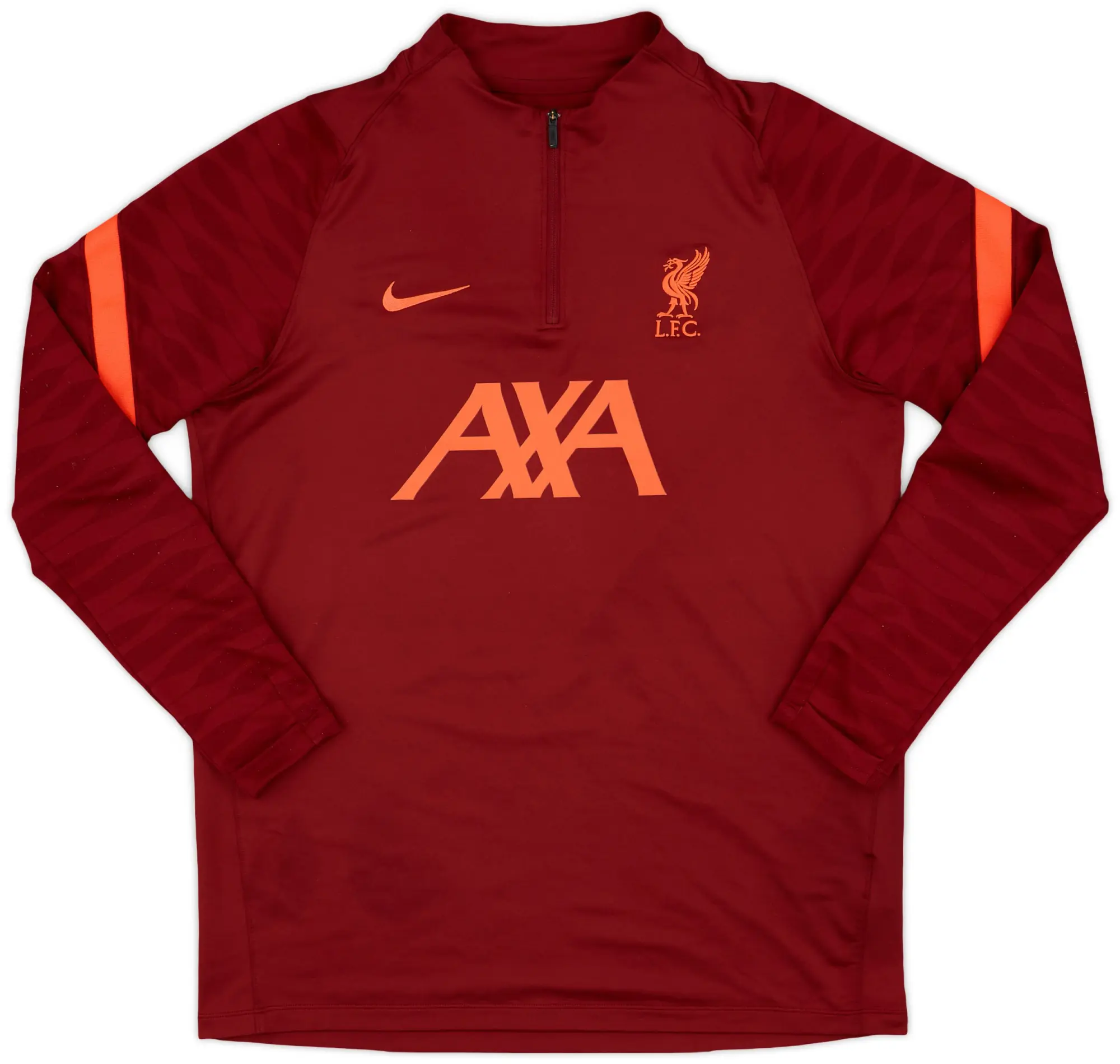 2021-22 Liverpool Nike 1/4 Zip Drill Top - 8/10 - (L)