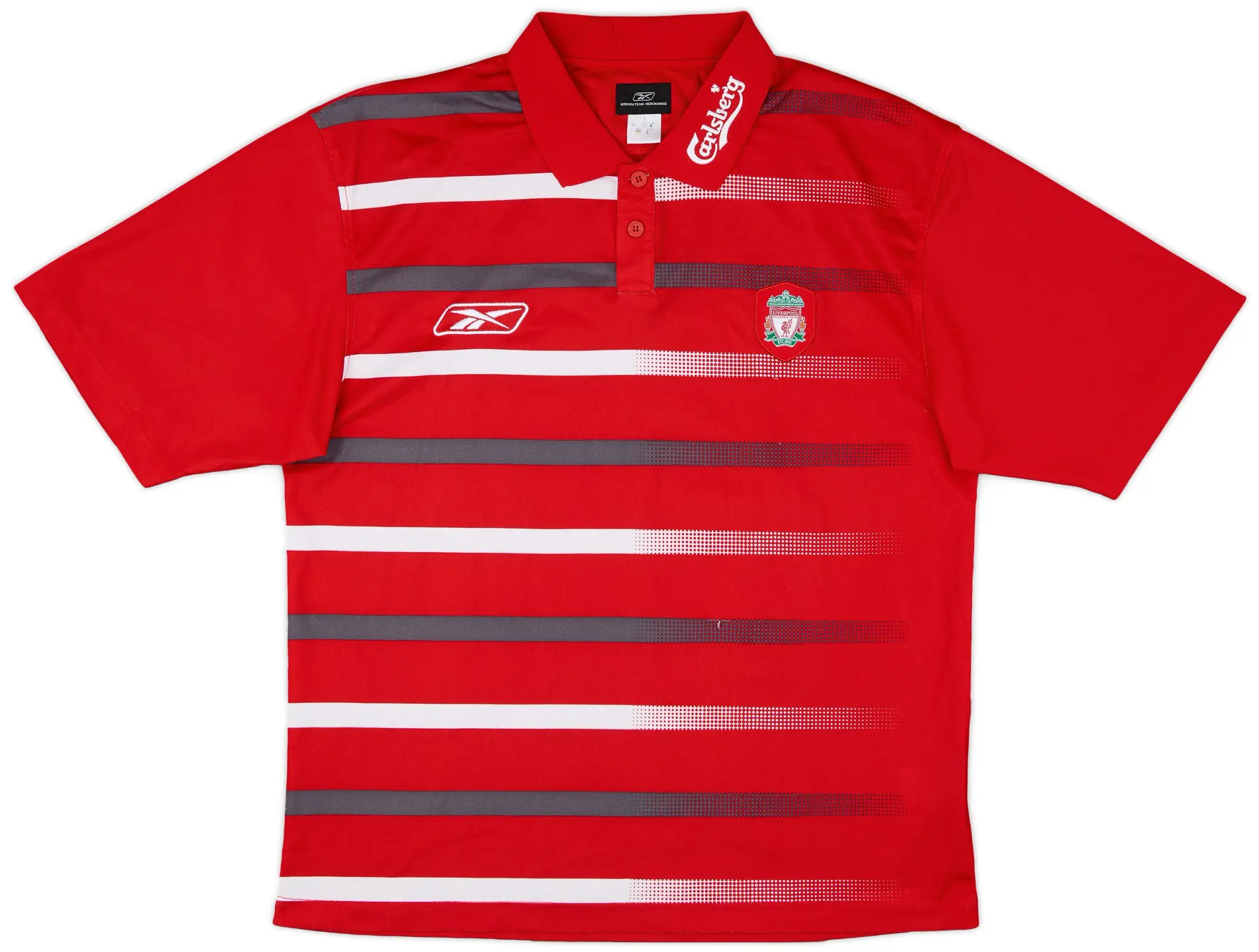 2003-04 Liverpool Reebok Polo Shirt - 8/10 - (L)