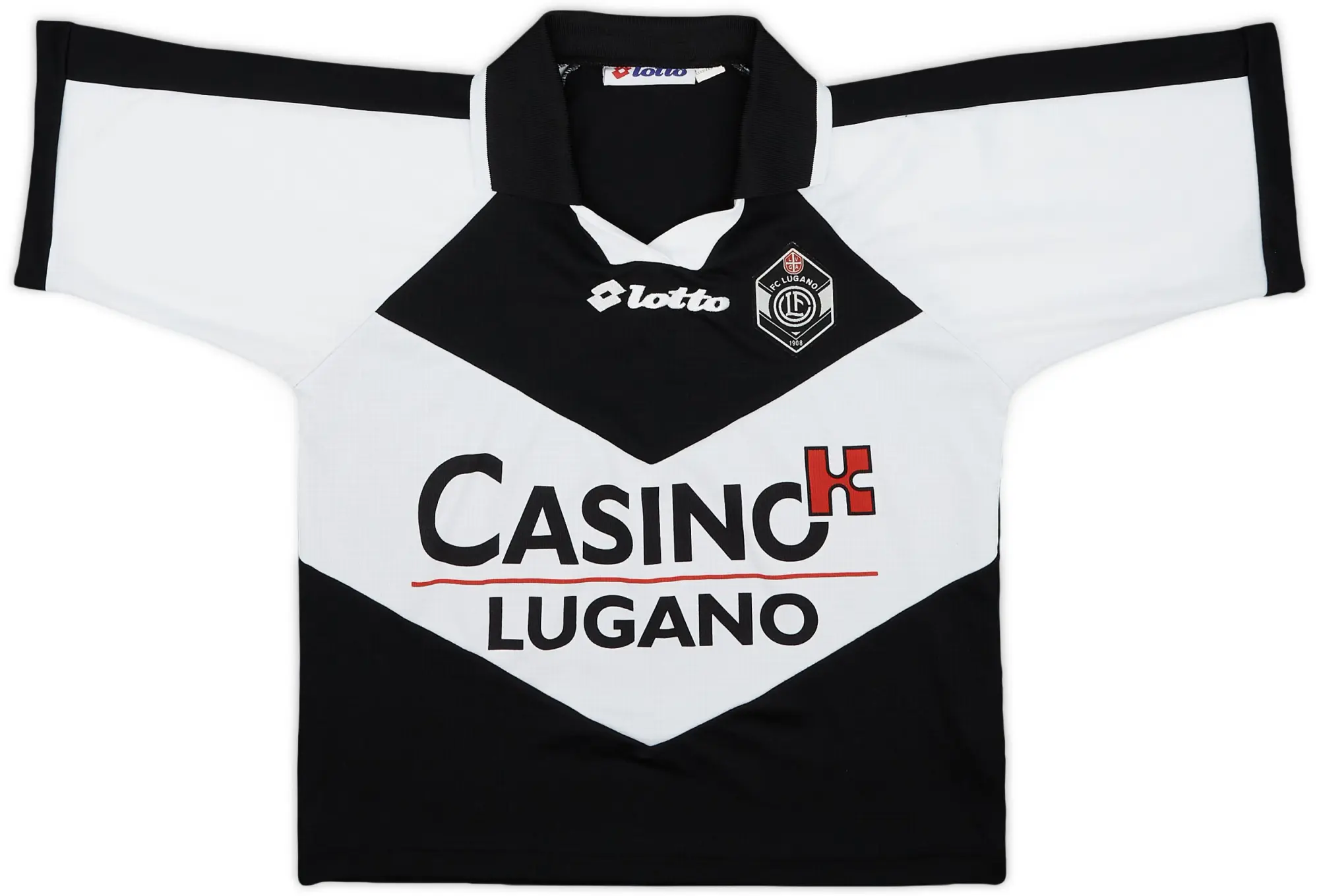 Lotto 1997-98 FC Lugano Home Shirt - 8/10 - (L.Boys)