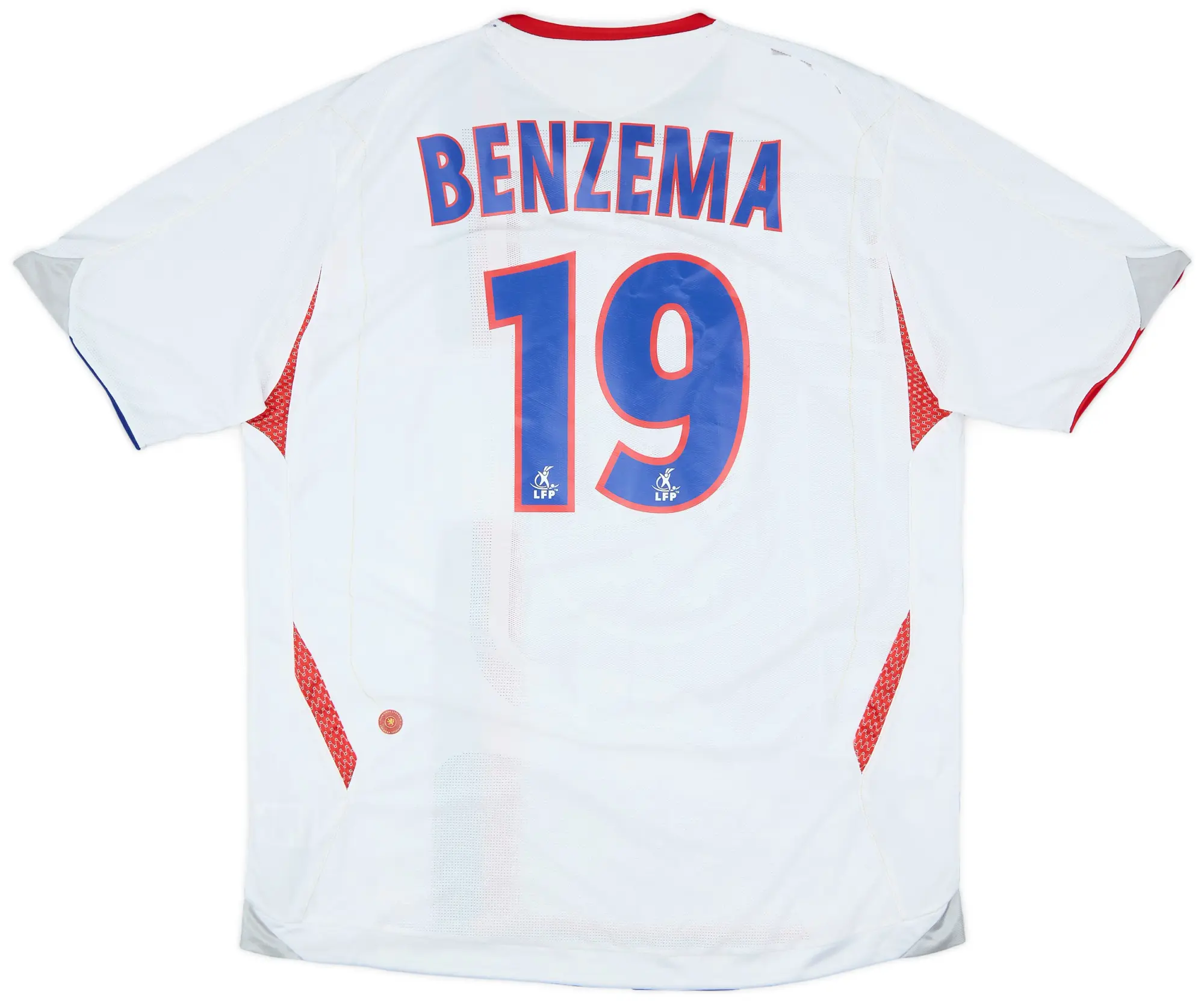 Umbro 2006-07 Lyon Home Shirt Benzema #19 - 4/10 - (L)