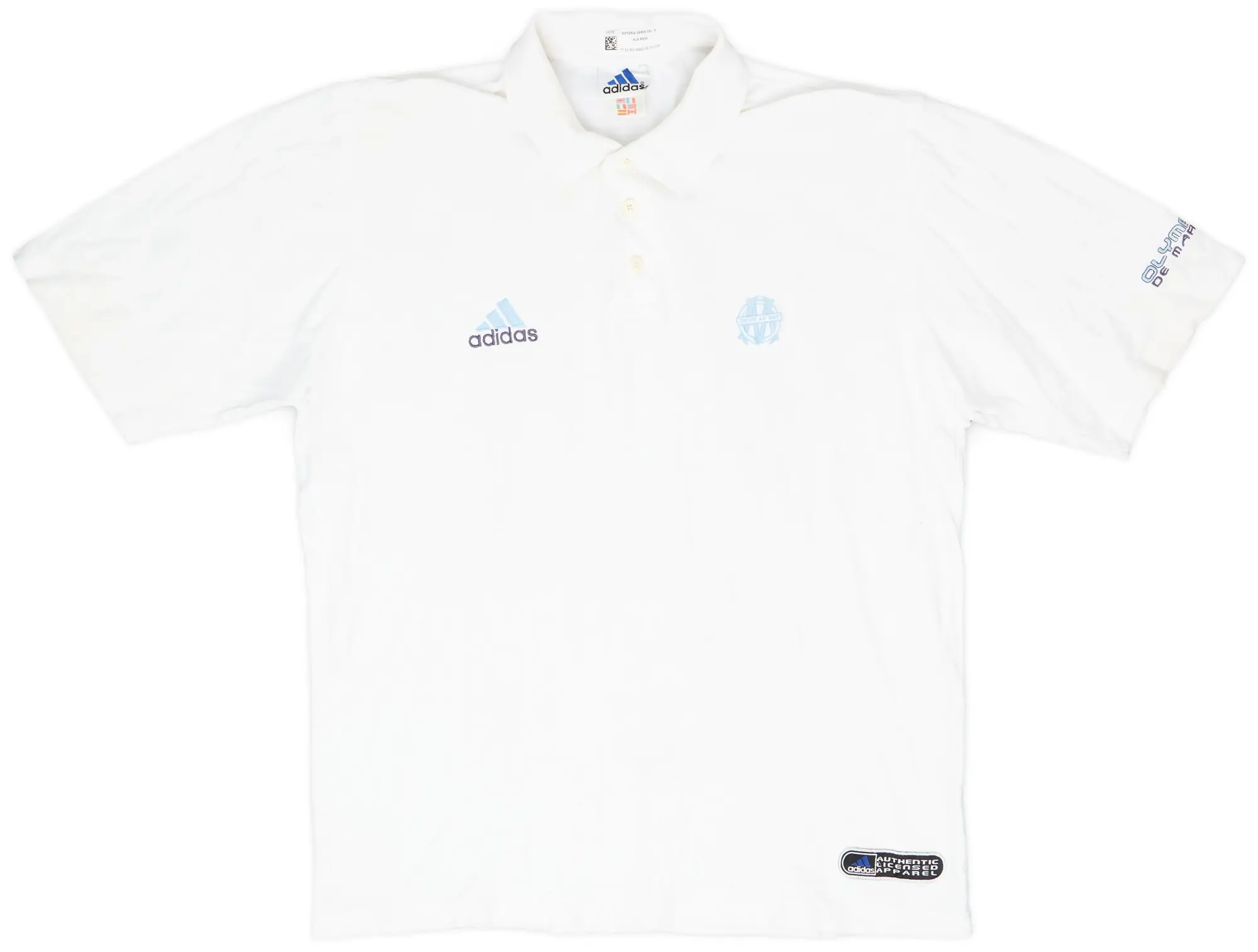 1999-00 Olympique Marseille adidas Polo Shirt - 9/10 - (L)