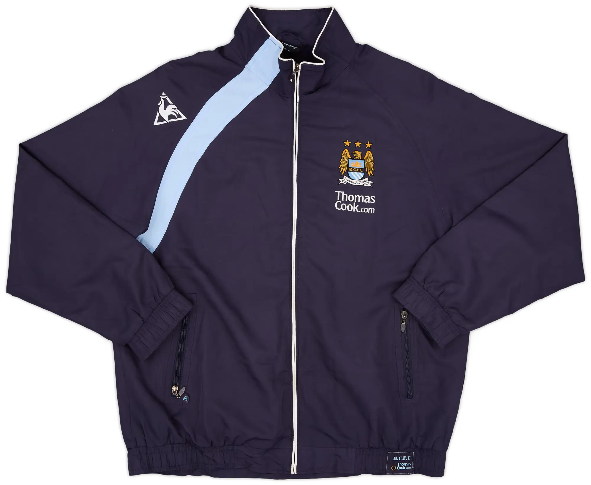 2007-08 Manchester City Le Coq Sportif Track Jacket - 9/10 - (XL)