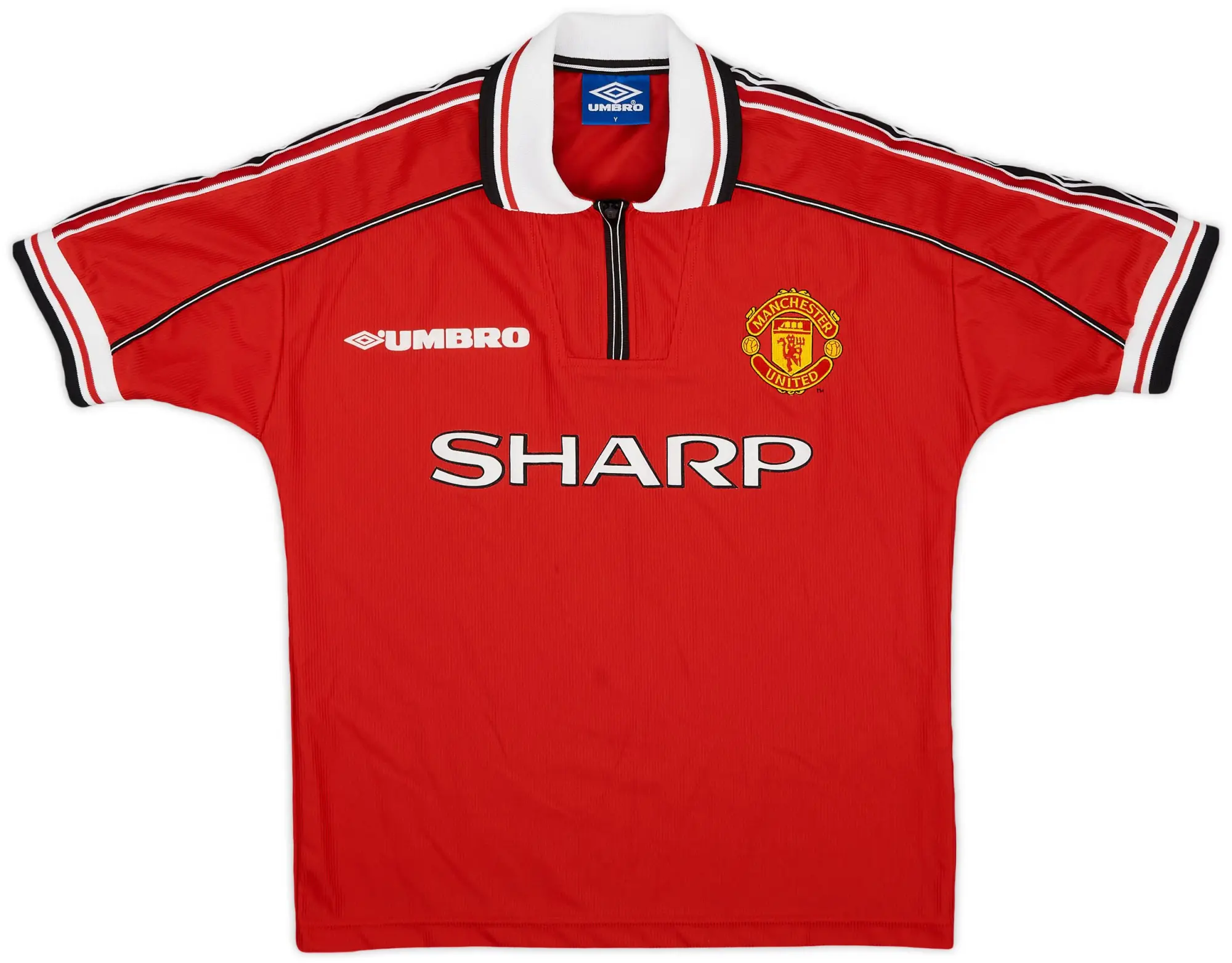 Umbro 1998-00 Manchester United Home Shirt - 8/10 - (Y)