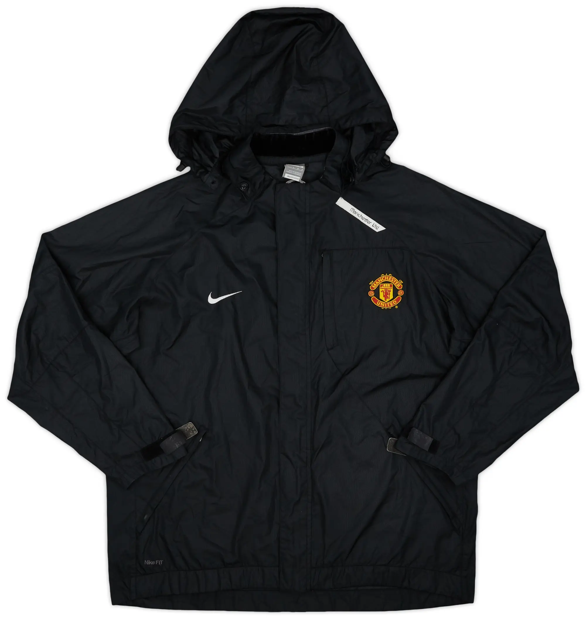 2007-08 Manchester United Nike Hooded Rain Jacket - 5/10 - (L)