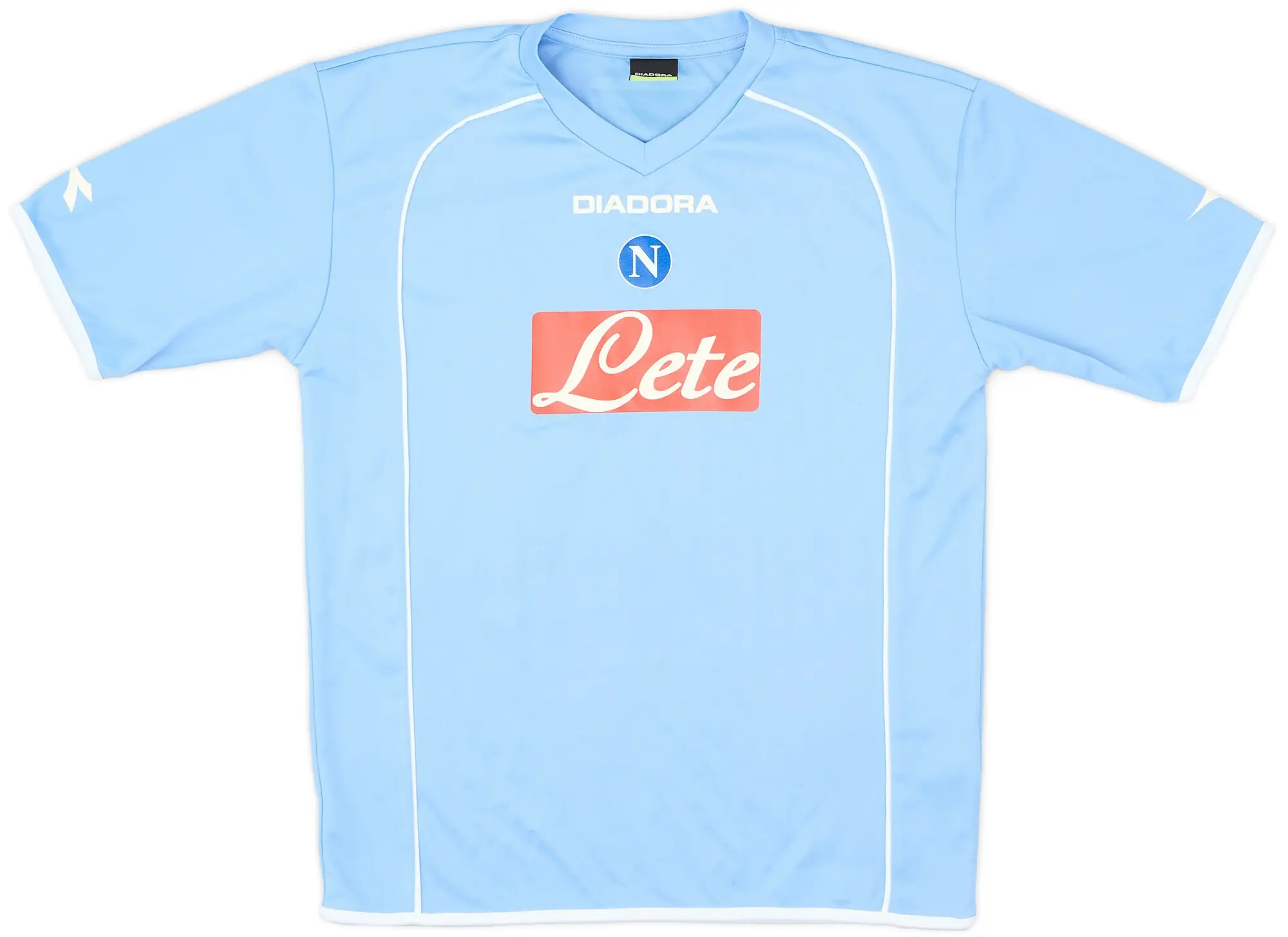 Diadora 2006-07 Napoli Home Shirt - 8/10 - (XL.Boys)