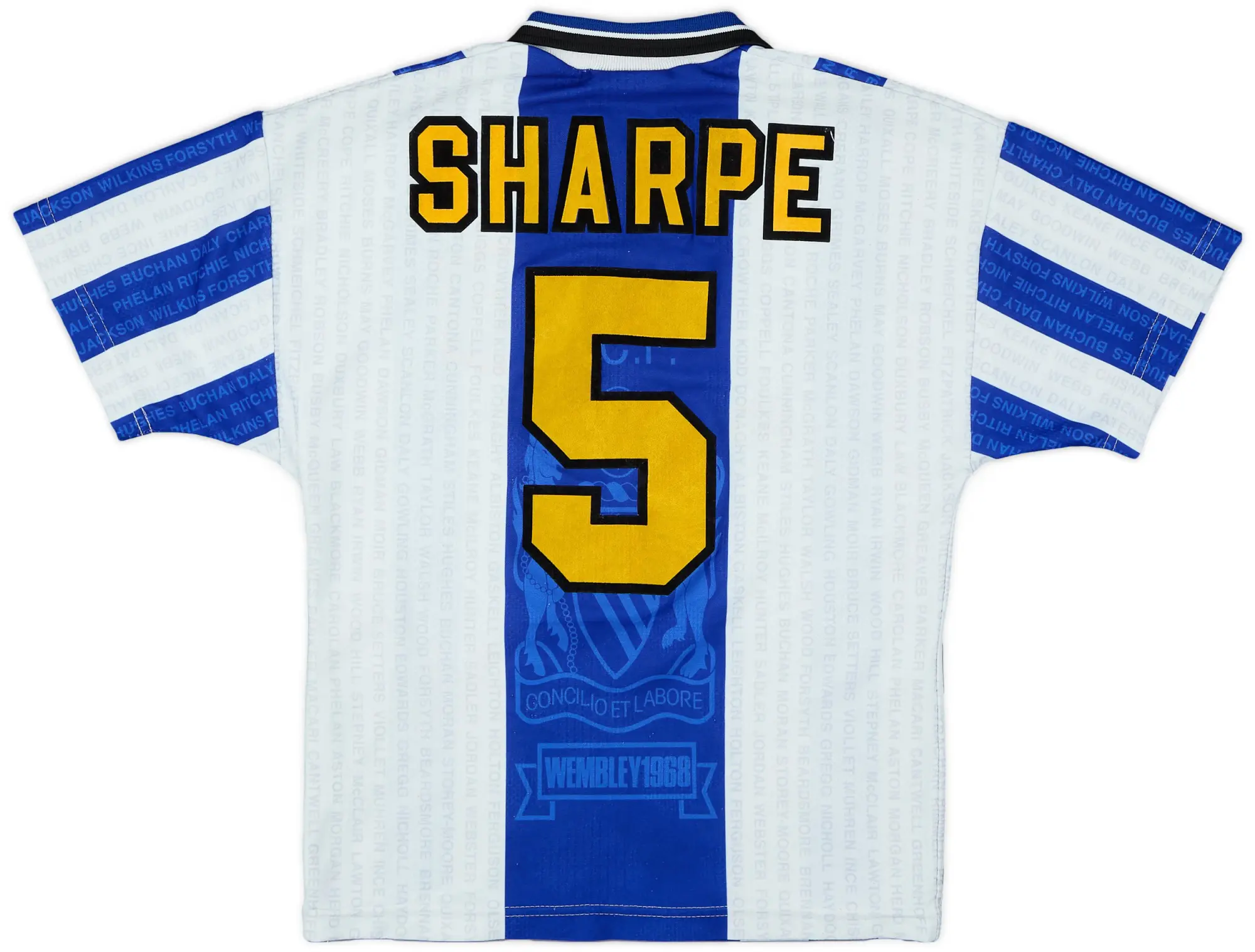 Umbro 1994-96 Manchester United Third Shirt Sharpe #5 - 9/10 - (L.Boys)