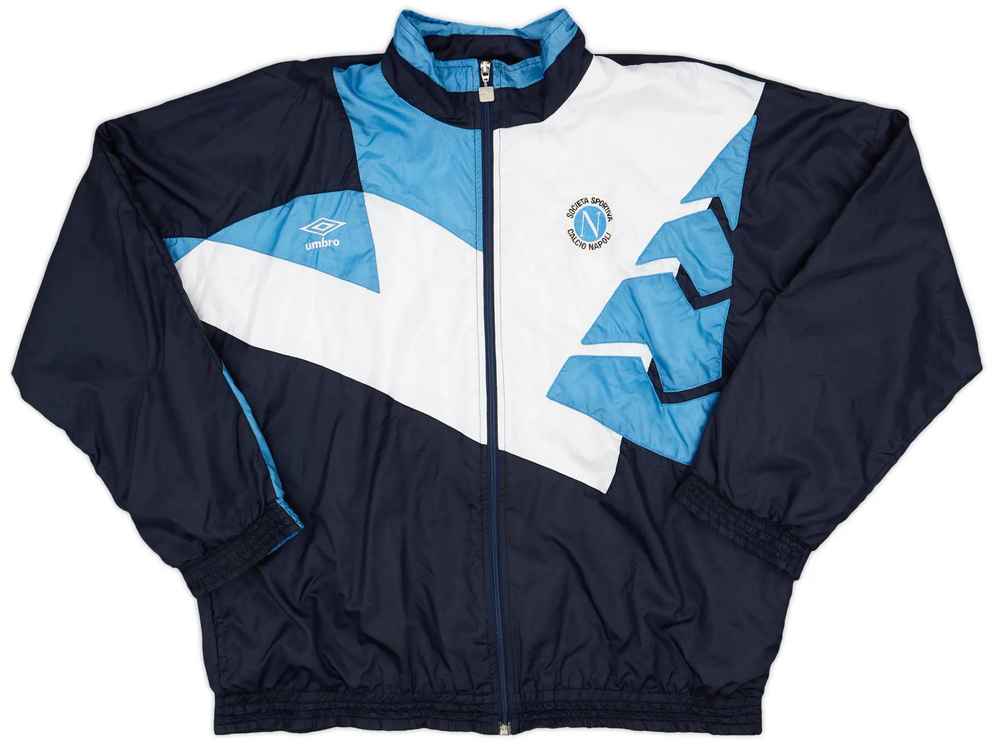 1991-93 Napoli Umbro Track Jacket - 8/10 - (XL)