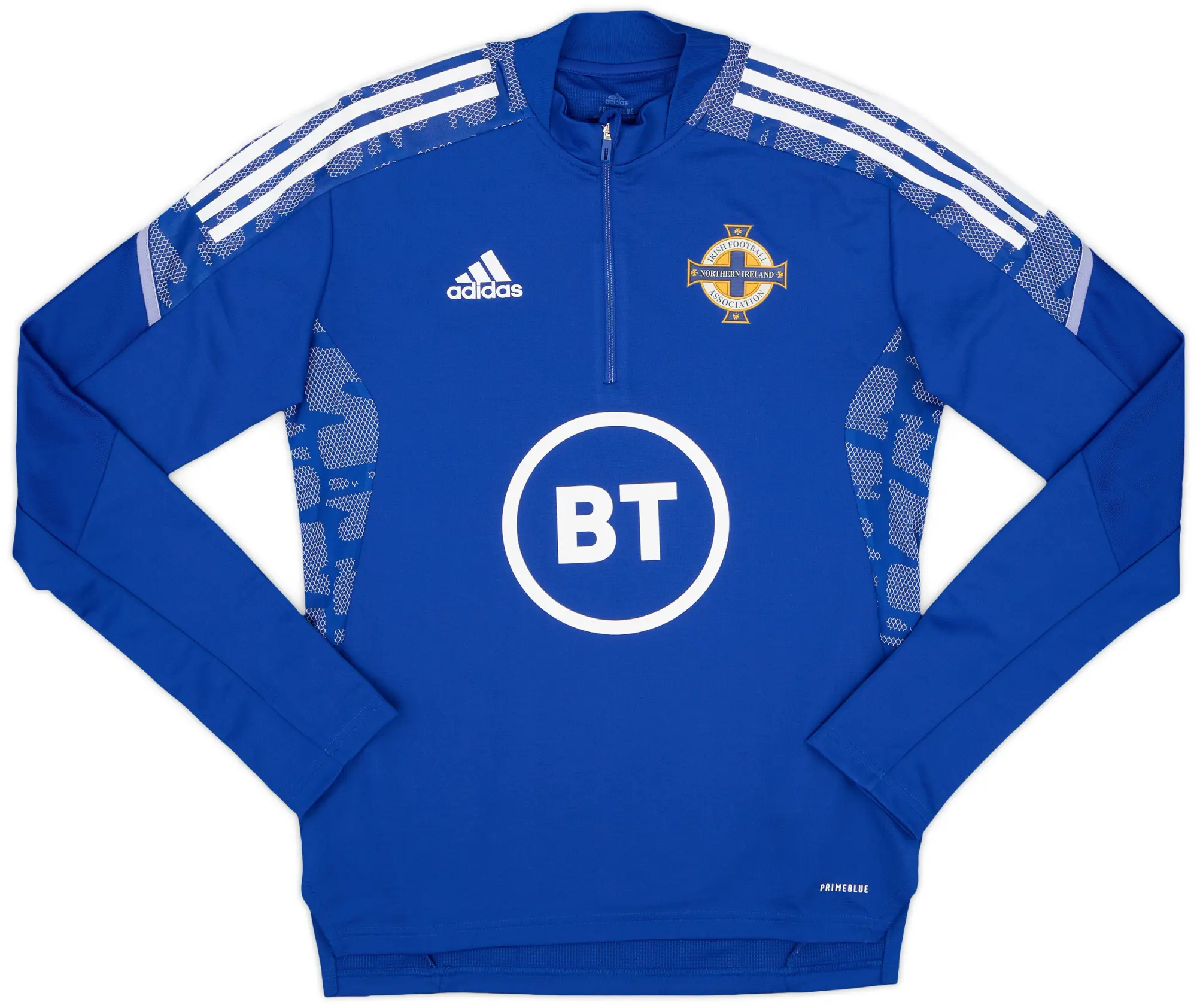 2021-22 Northern Ireland adidas 1/4 Zip Drill Top - 9/10 - (S)