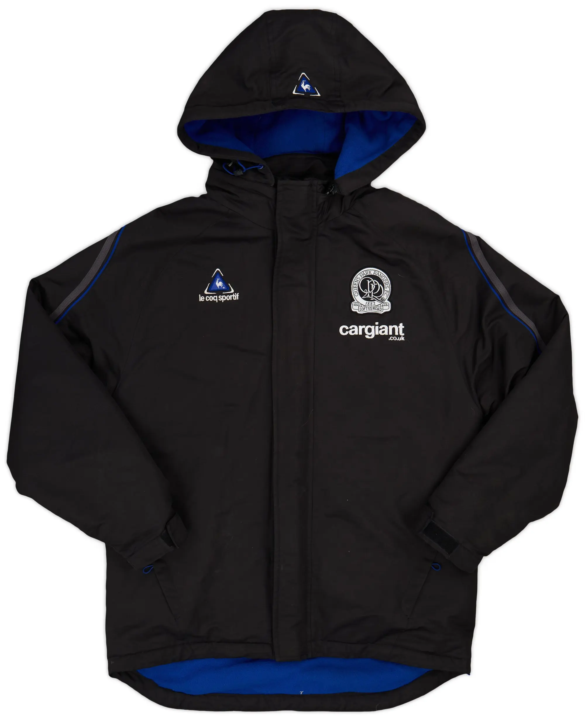 2004-05 QPR Le Coq Sportif Hooded Bench Coat - 7/10 - (S)
