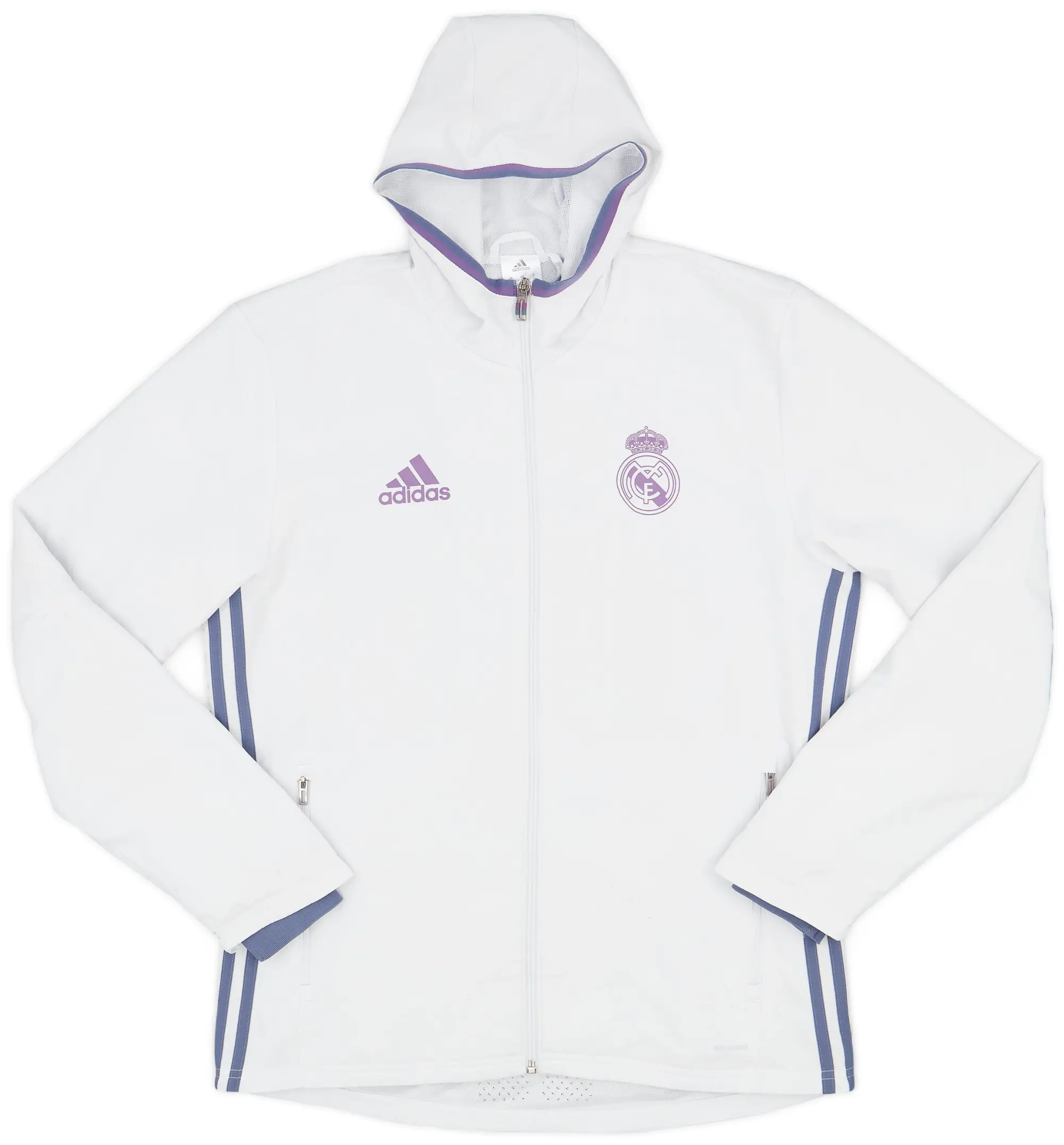 2016-17 Real Madrid adidas Hooded Track Jacket - 7/10 - (M)