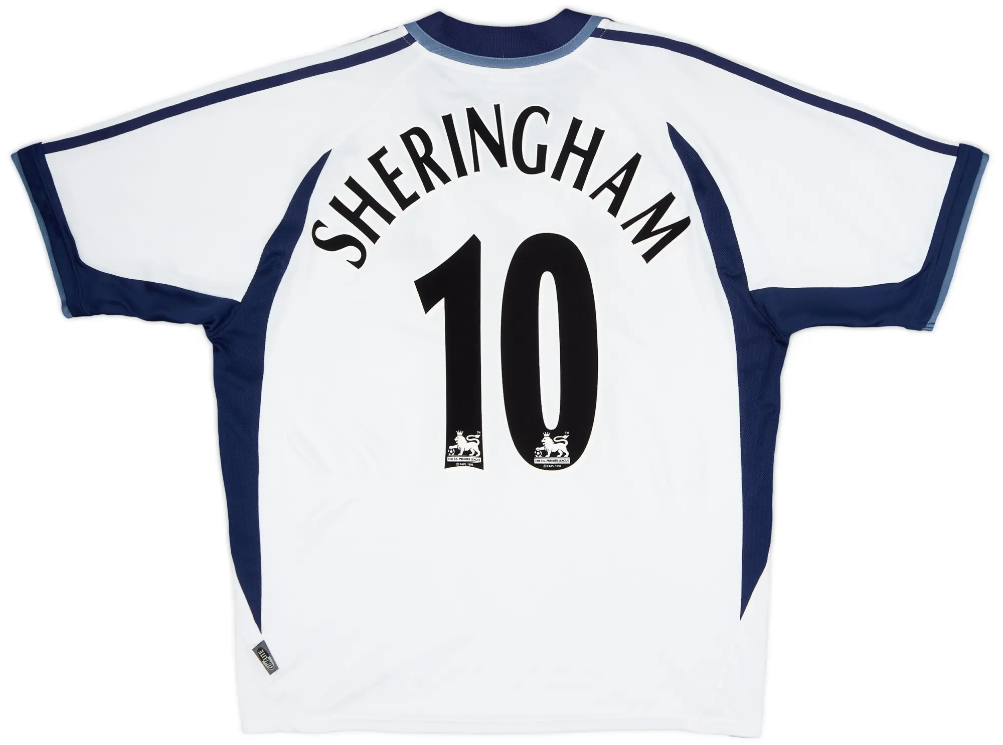 adidas 2001-02 Tottenham Home Shirt Sheringham #10 - 8/10 - (L)