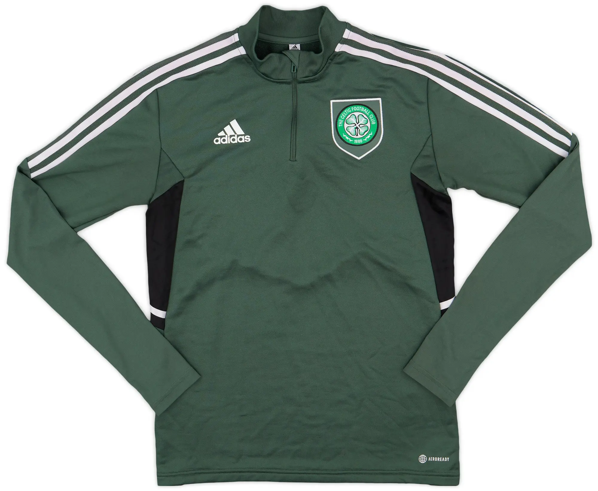 2022-23 Celtic adidas 1/4 Zip Drill Top - 5/10 - (S)