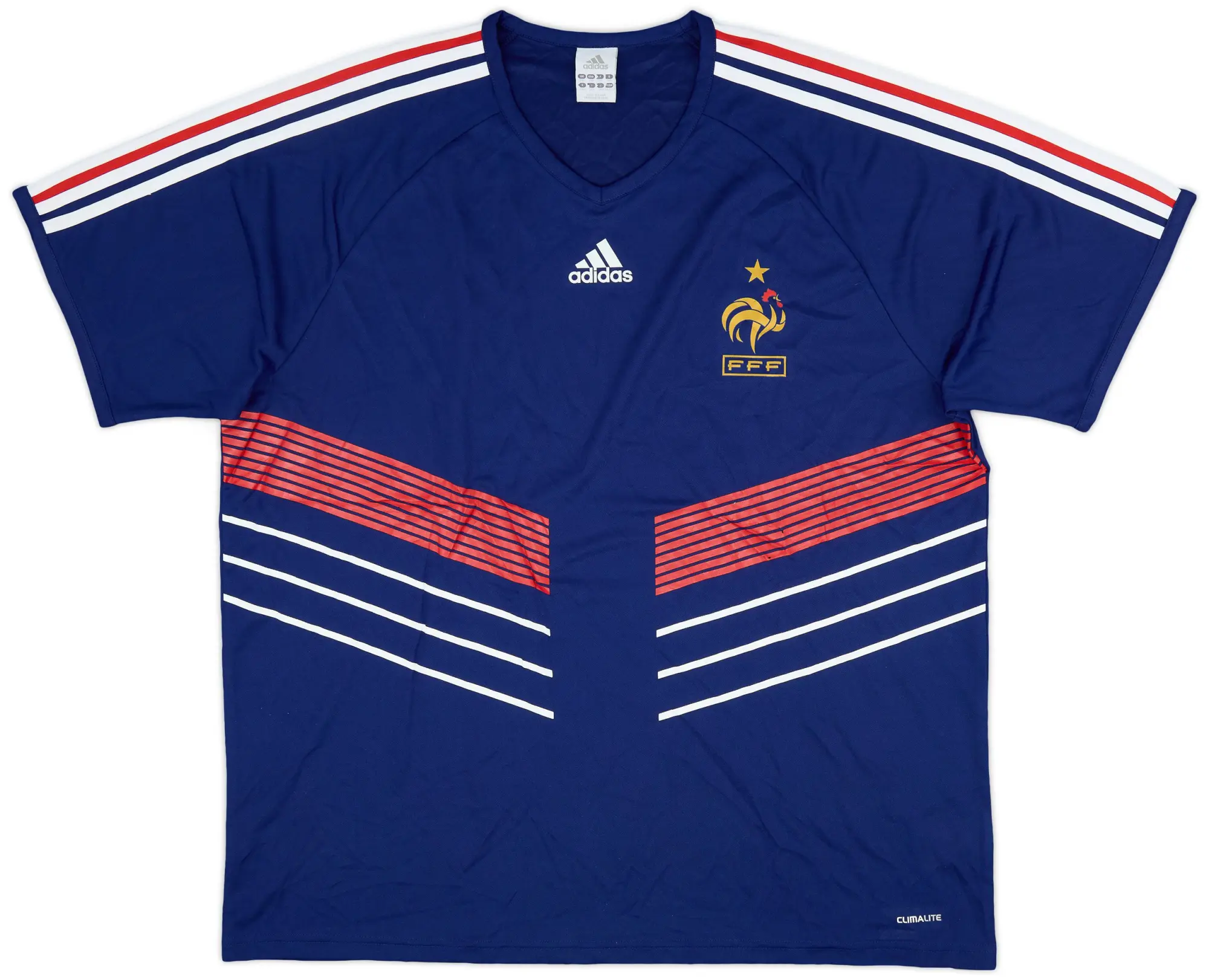 adidas 2009-10 France Basic Home Shirt - 9/10 - (XXL)