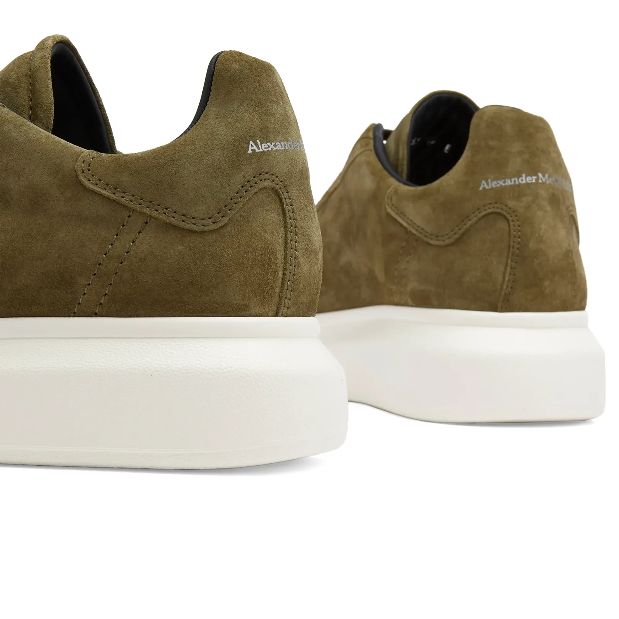 Alexander McQueen Men's Exaggerate Sole Suede Sneaker Mud
