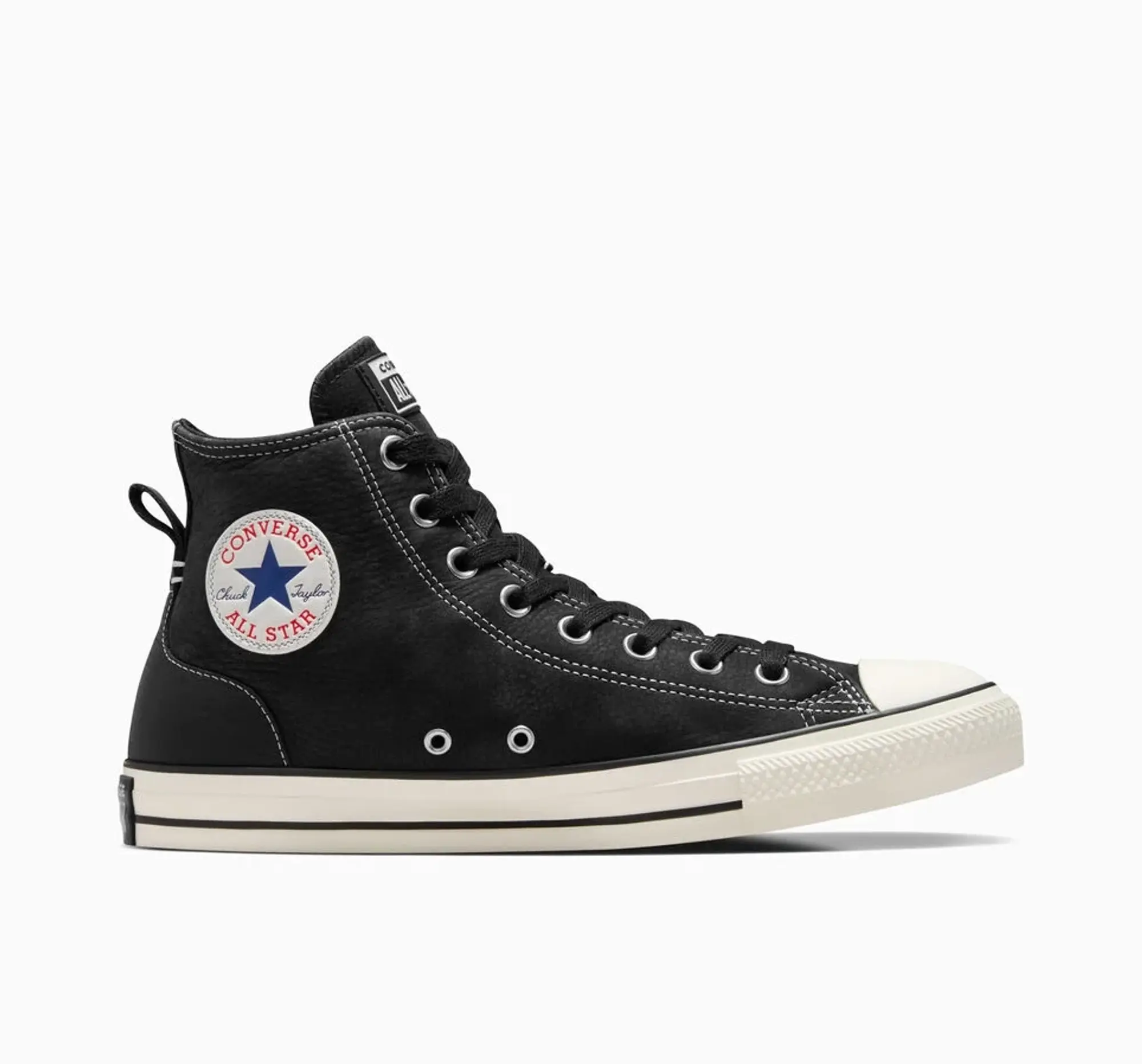 Converse all star hi wide trainers in black