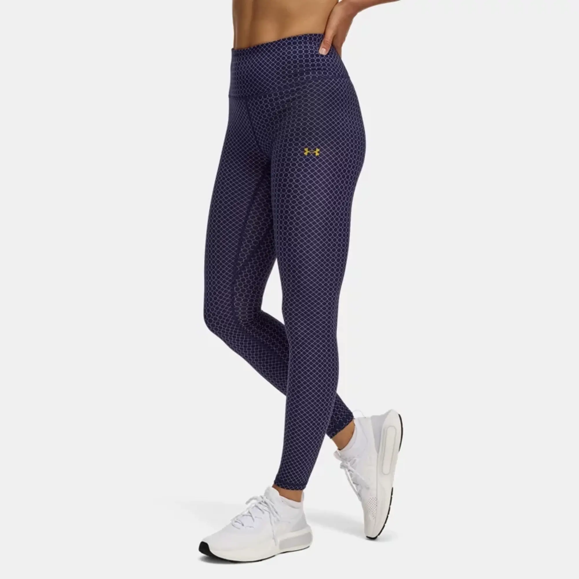 Women's  Under Armour  Motion Holiday Leggings Midnight Navy / Purple Prime / Metallic Gold XS