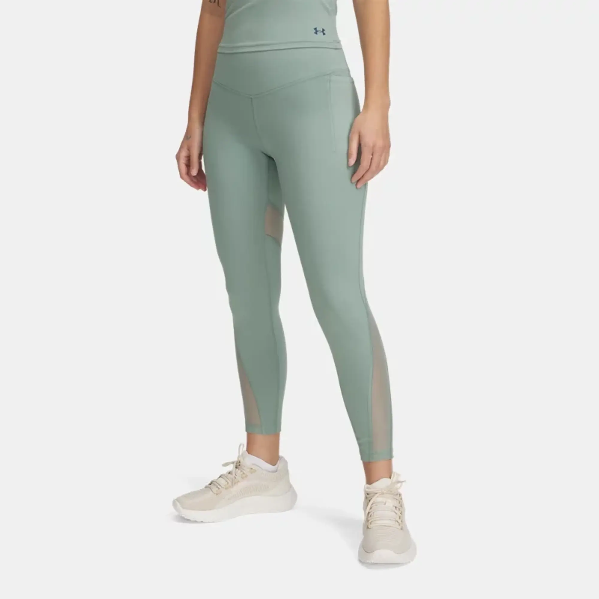 Women's  Under Armour  Vanish Elite Vent Tank Silica Green / Iridescent XS