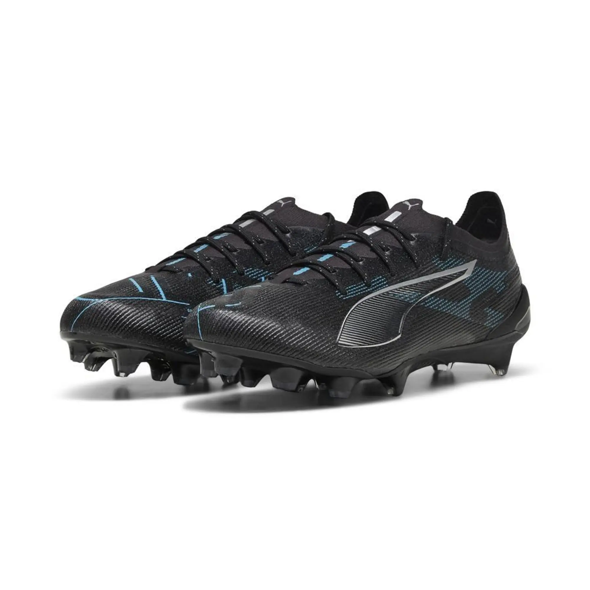 Puma Ultra 5 Ultimate Fg Eclipse - Puma Black/Puma Silver/Bright Aqua - ['Black']