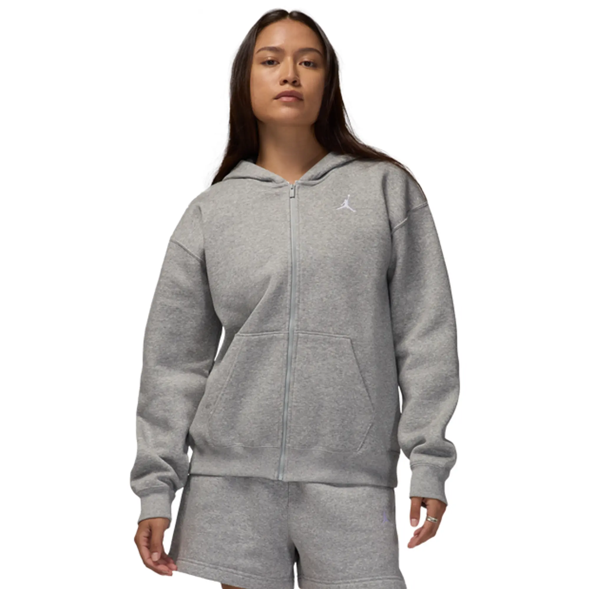 Nike Jordan Jordan Brooklyn Women Hoodies - Grey