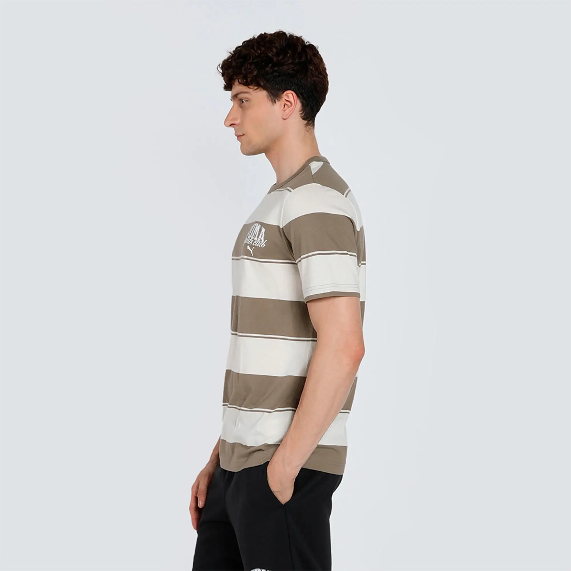 Puma Class Stripe Aop Short Sleeve T-shirt